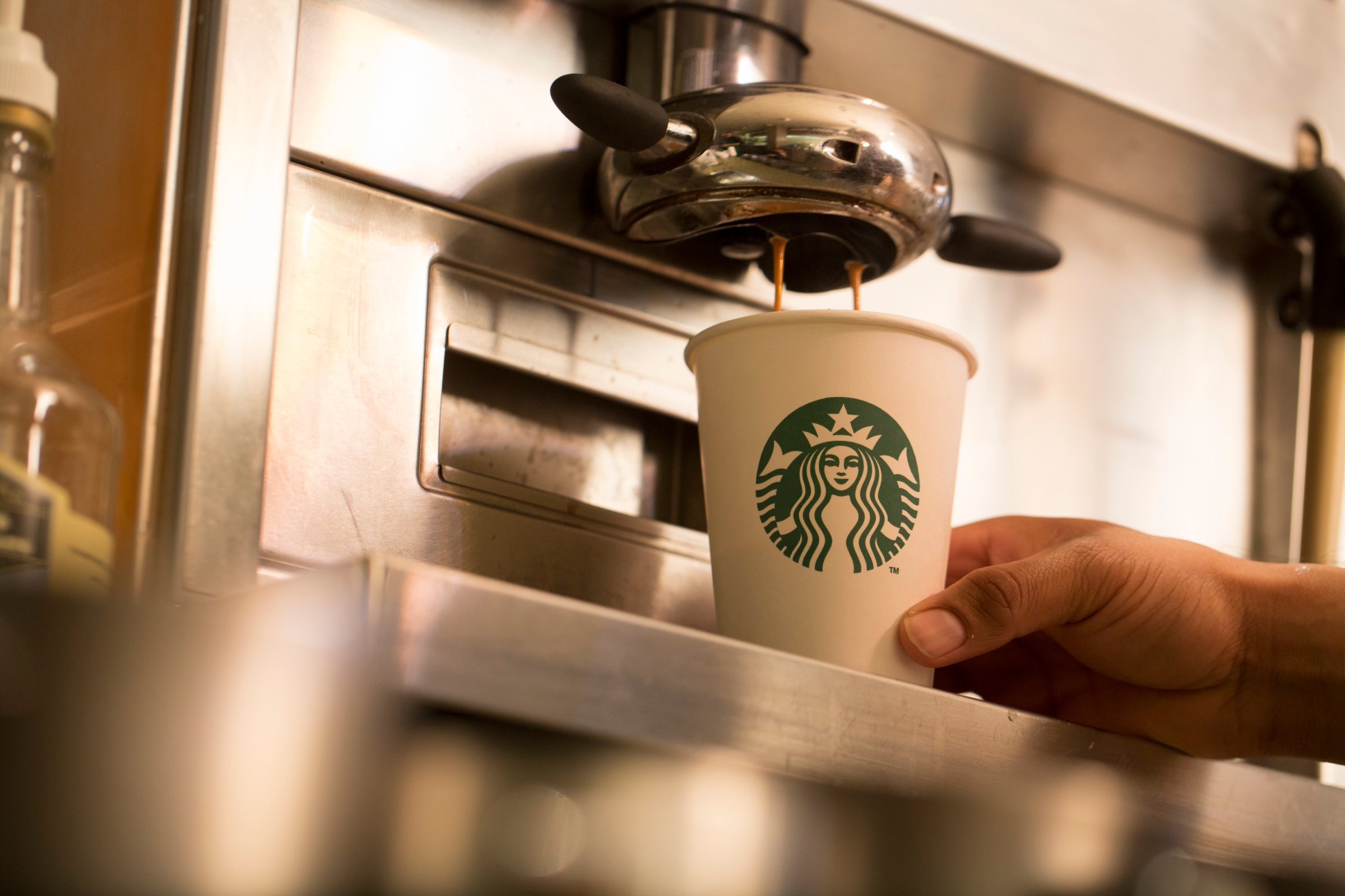 Operations Inside A Starbucks Corp. Coffee Shop