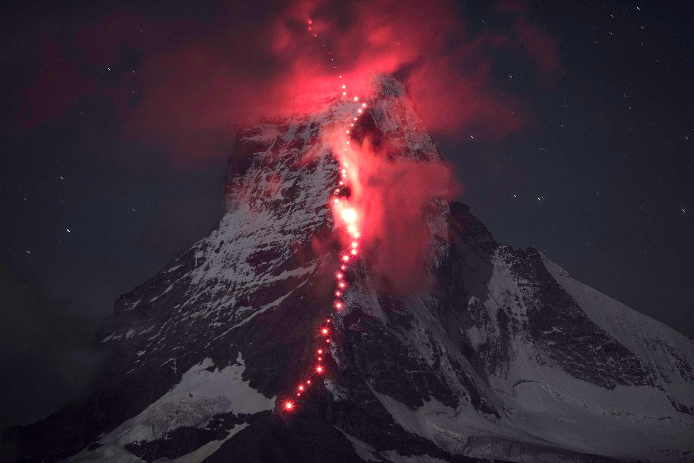 Matterhorn Illuminated to celebrate 150th Ascent Anniversary