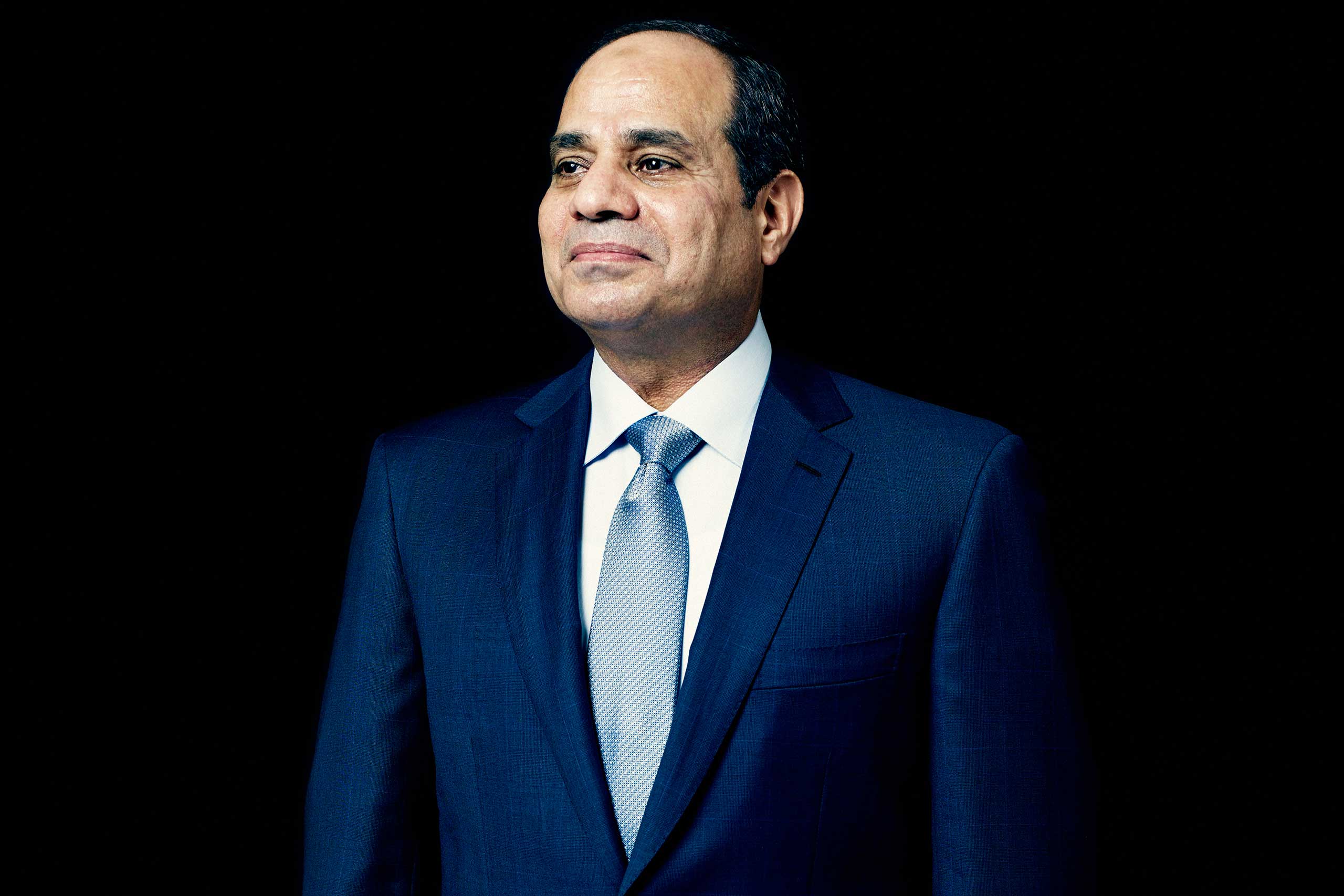 President Abdul Fattah al-Sisi of Egypt in New York City on Sept. 23, 2014 (Peter Hapak for TIME)