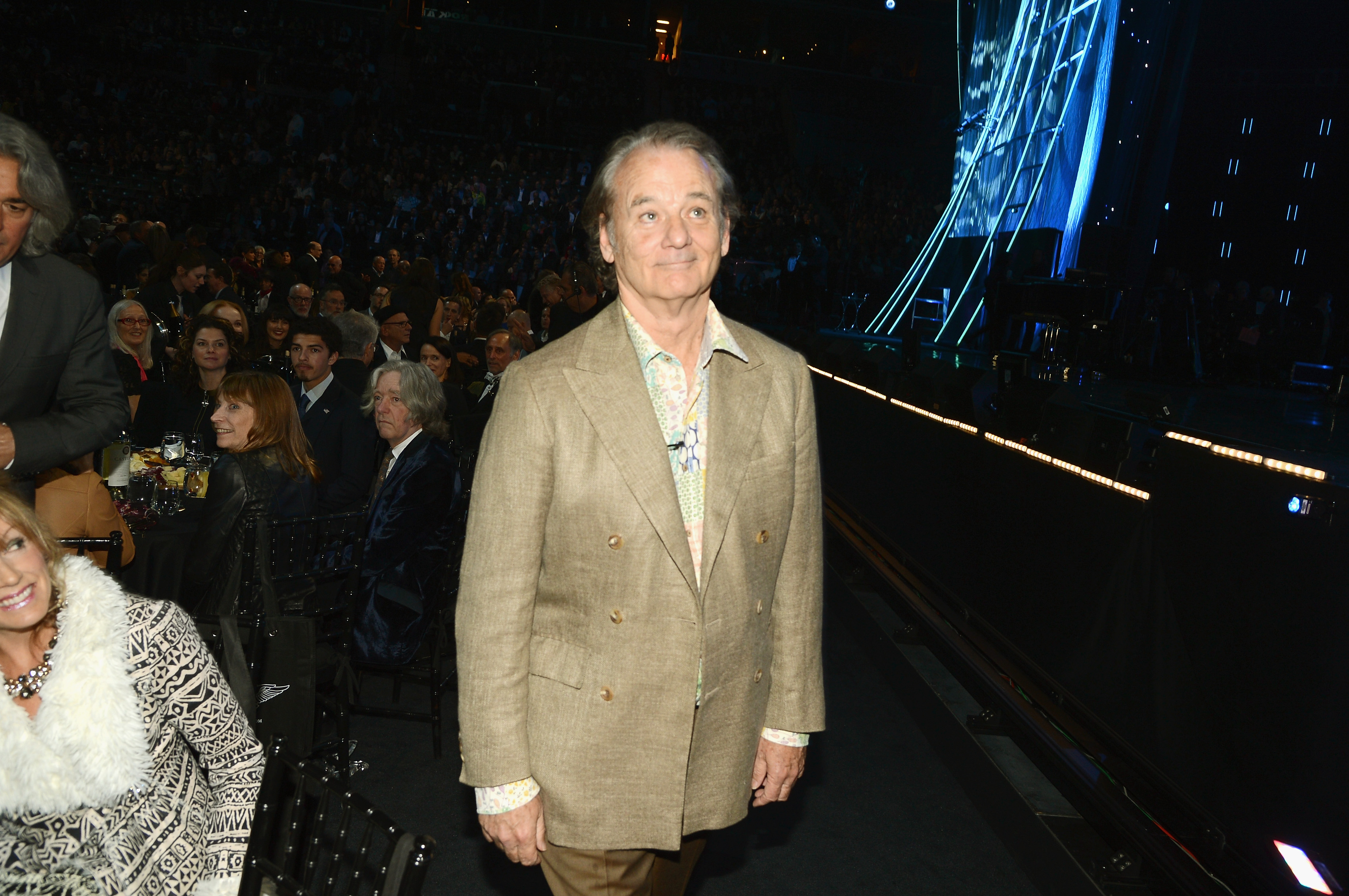 Actor Bill Murray attends the 29th Annual Rock And Roll Hall Of Fame Induction Ceremony at Barclays Center of Brooklyn on April 10, 2014 in New York City. (Theo Wargo — WireImage/Getty Images)