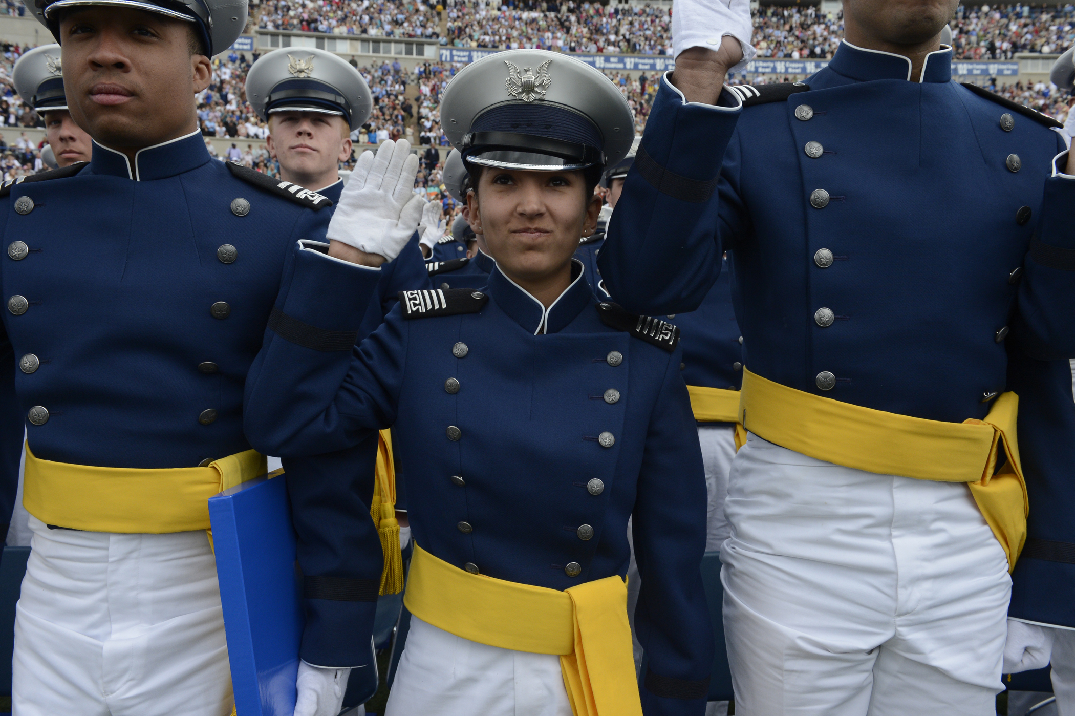United States Air Force Academy graduation ceremony at Falcon Stadium in Colorado Springs, May 29, 2013. (Craig F. Walker—The Denver Post/Getty Images)