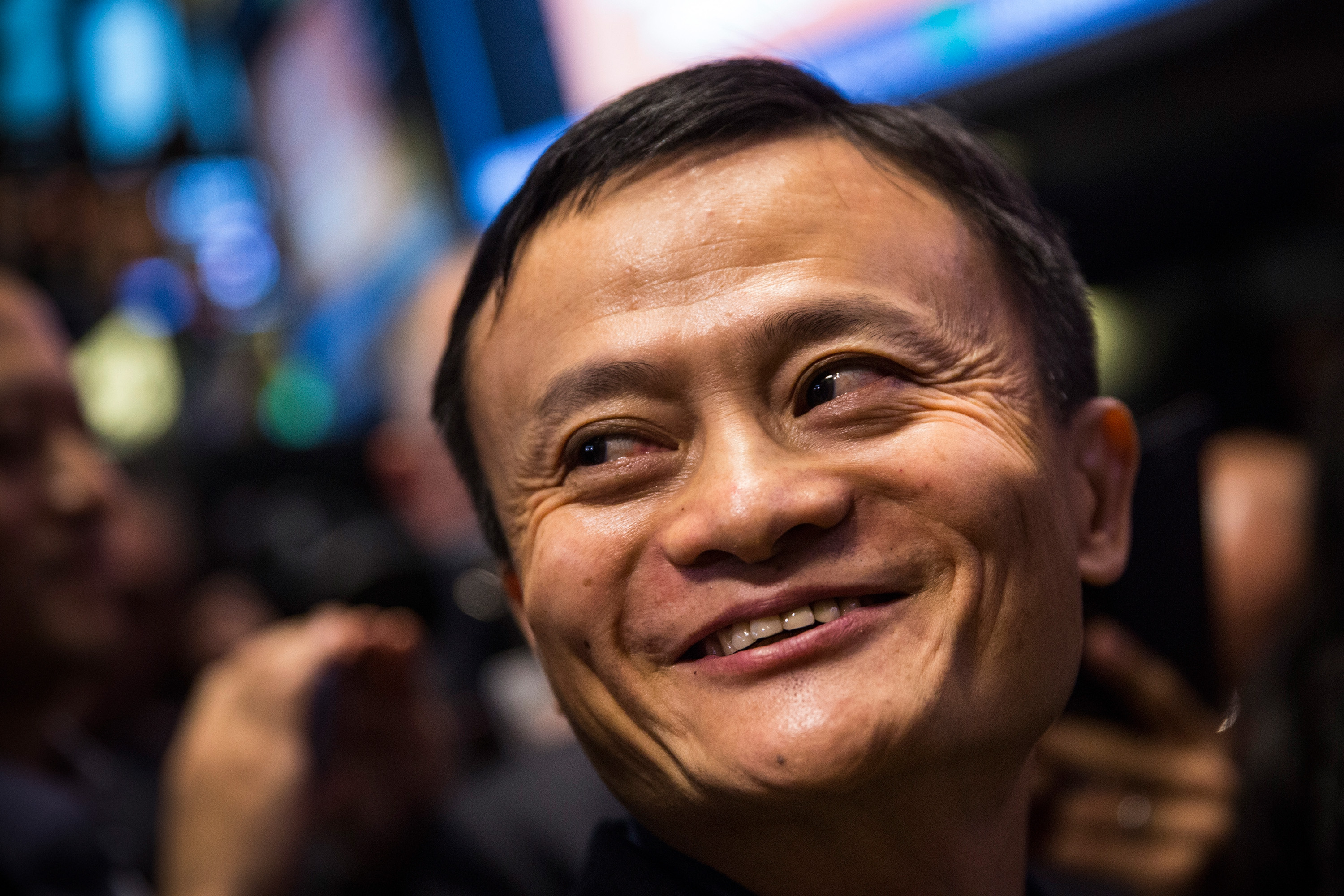 Founder and Executive Chairman of Alibaba Group Jack Ma attends the company's initial price offering (IPO) at the New York Stock Exchange on September 19, 2014 in New York City. (Andrew Burton&mdash;Getty Images)