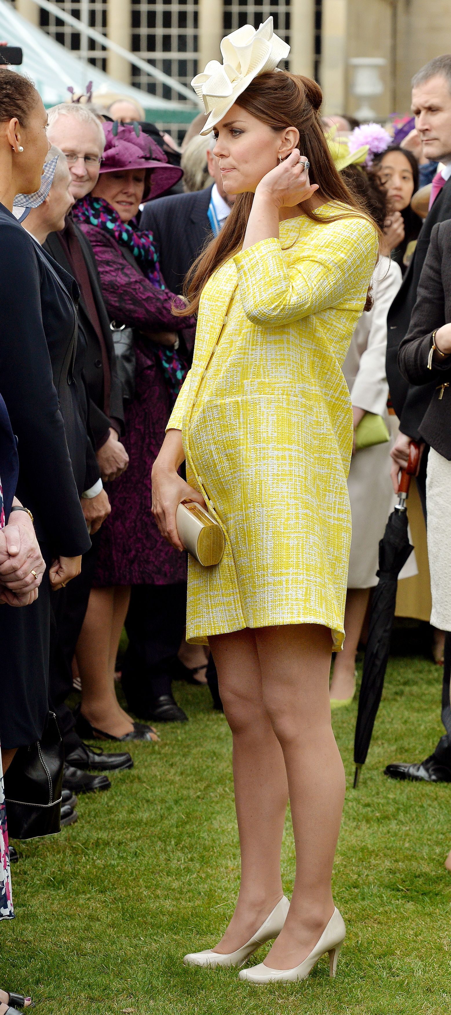 Duchess of Cambridge attends a Garden Party in the grounds of Buckingham Palace, hosted by Queen Elizabeth II on June 30, 2013 in London.