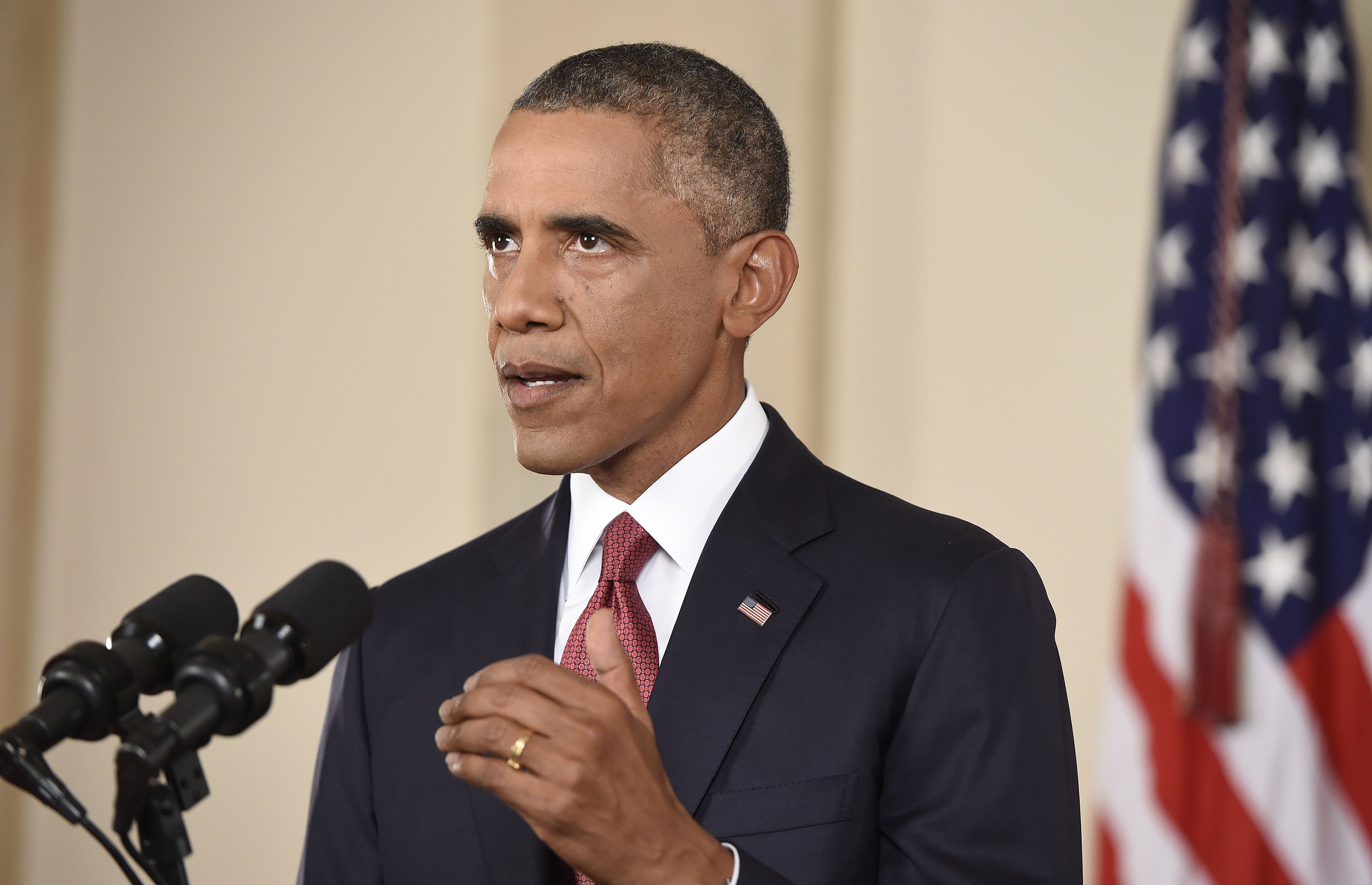 President Barack Obama speaks to the nation on his plan to 