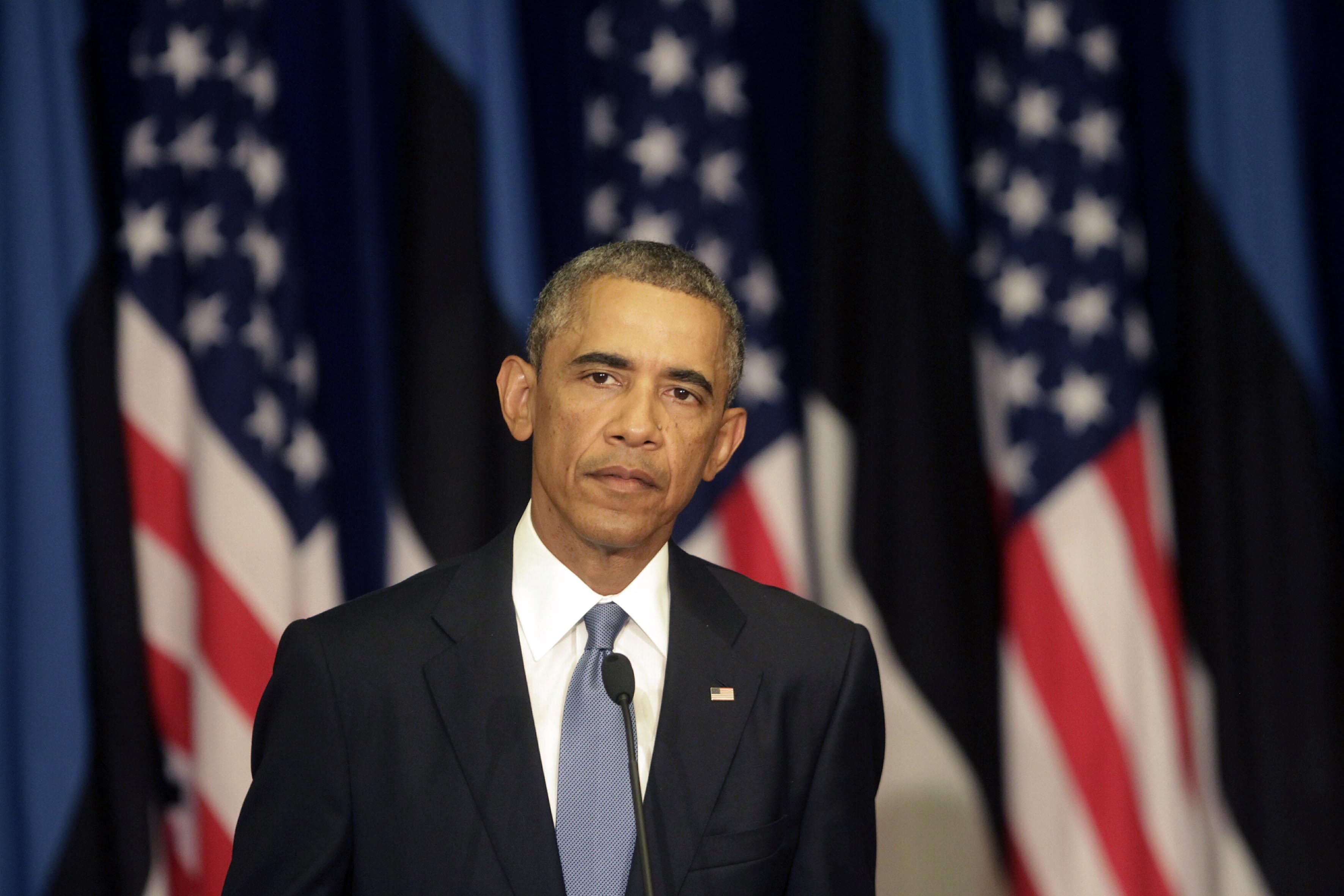 US President Barack Obama in Estonia to discuss security in Baltics