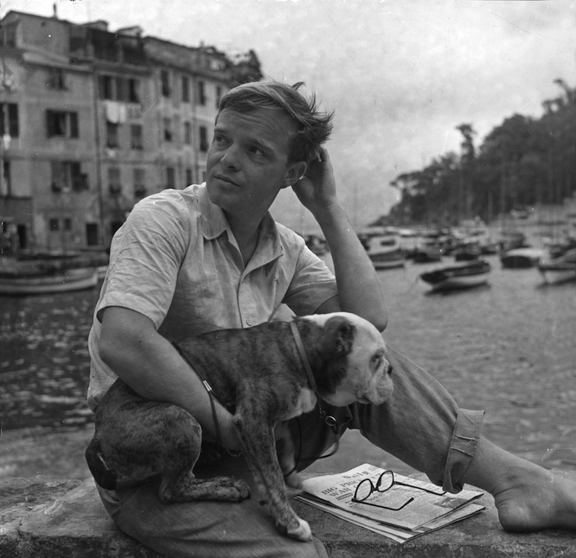 Truman Capote With His Dog