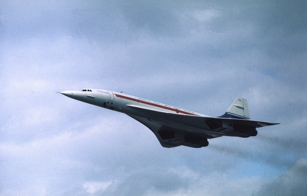 Concorde in flight, circa 1976 (Evening Standard / Getty Images)