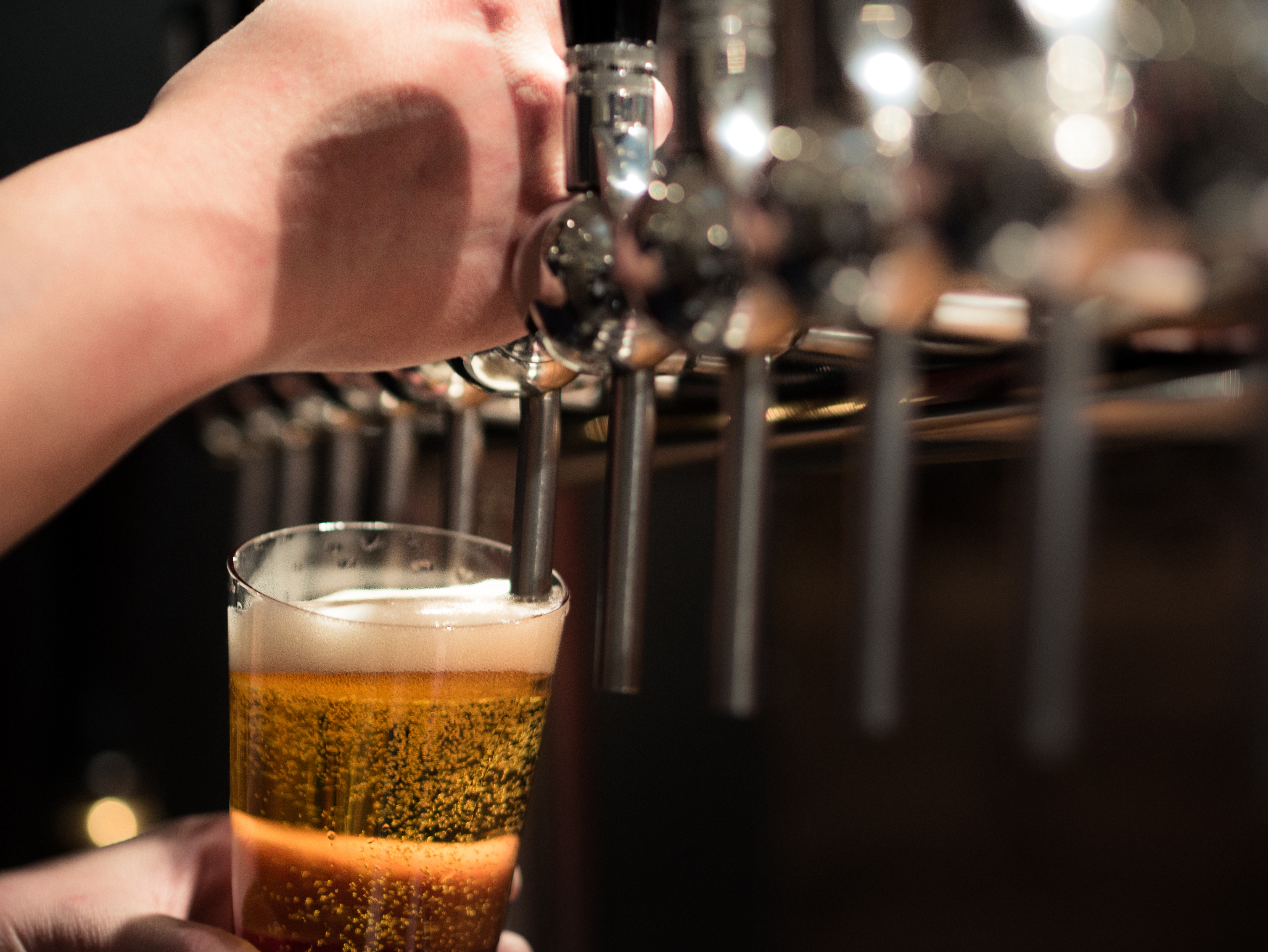 A craft beer tap at a cafe. (Getty Images/Flickr RF)