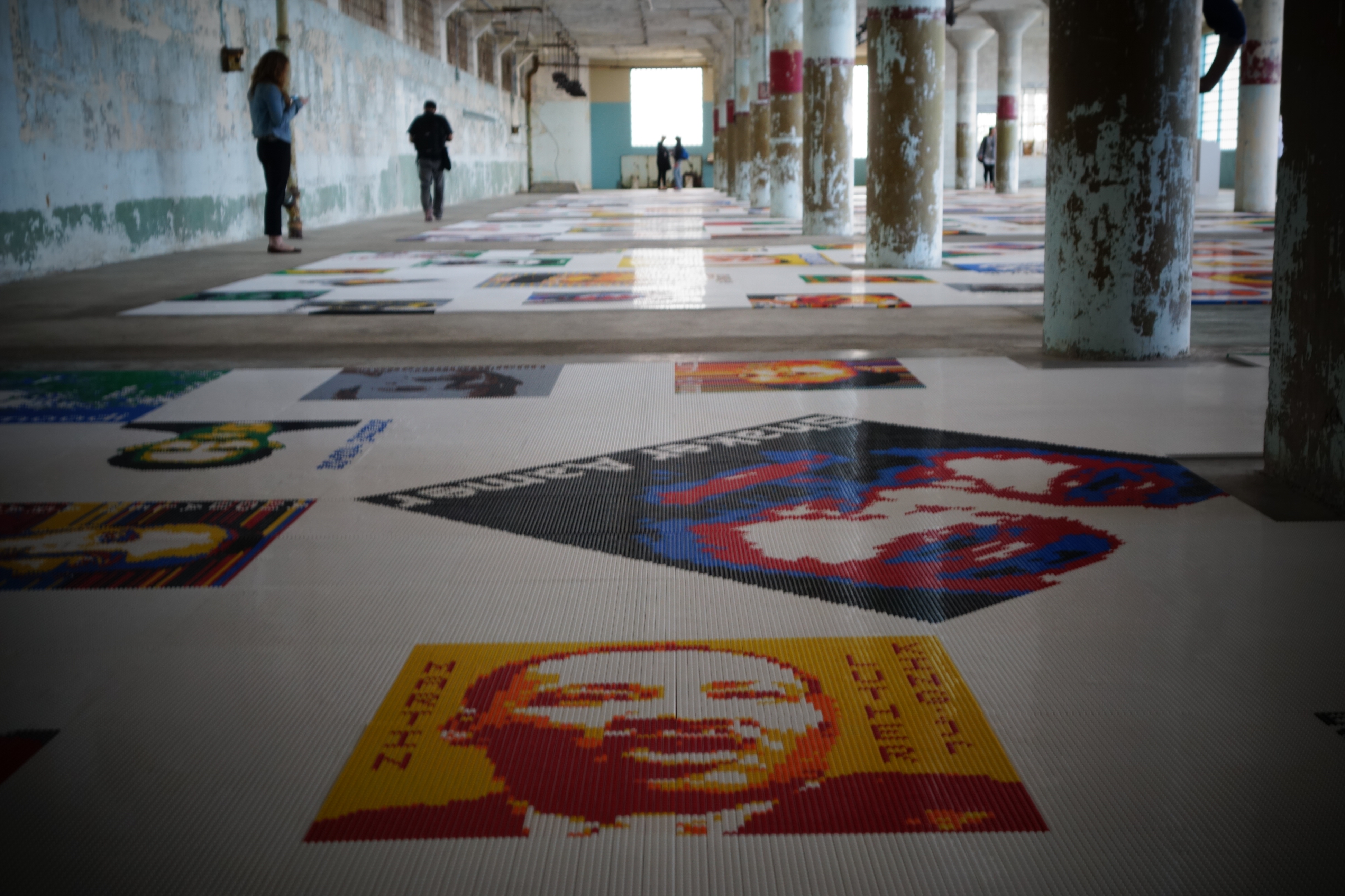 As part of his new exhibition, @Large, Chinese artist Ai Weiwei oversaw the construction of 176 Lego portraits of political prisoners, most still incarcerated as of June 2014. (Katy Steinmetz for TIME)