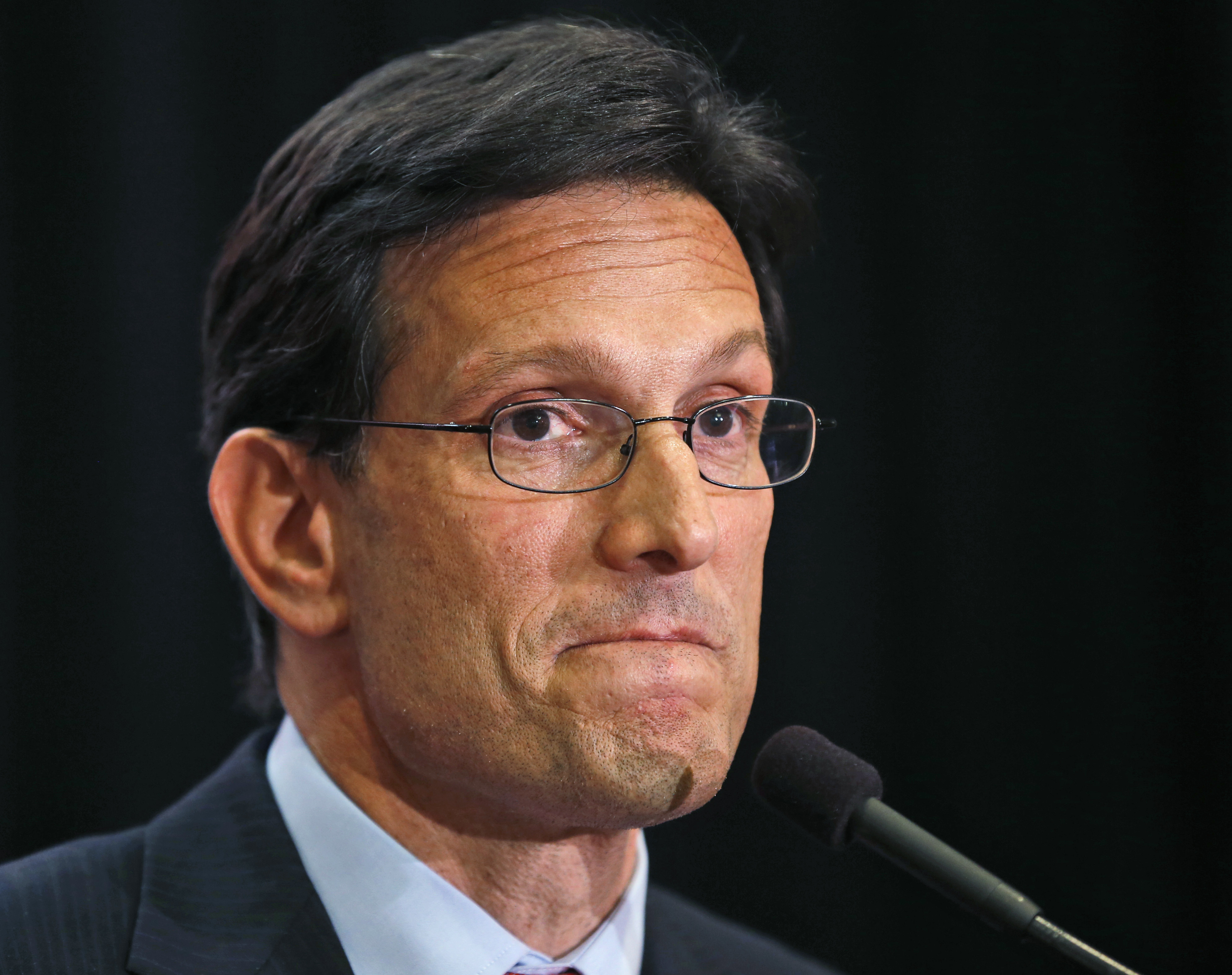Eric Cantor delivers a speech in Richmond, Va. on June 10, 2014. (Steve Helber—AP)