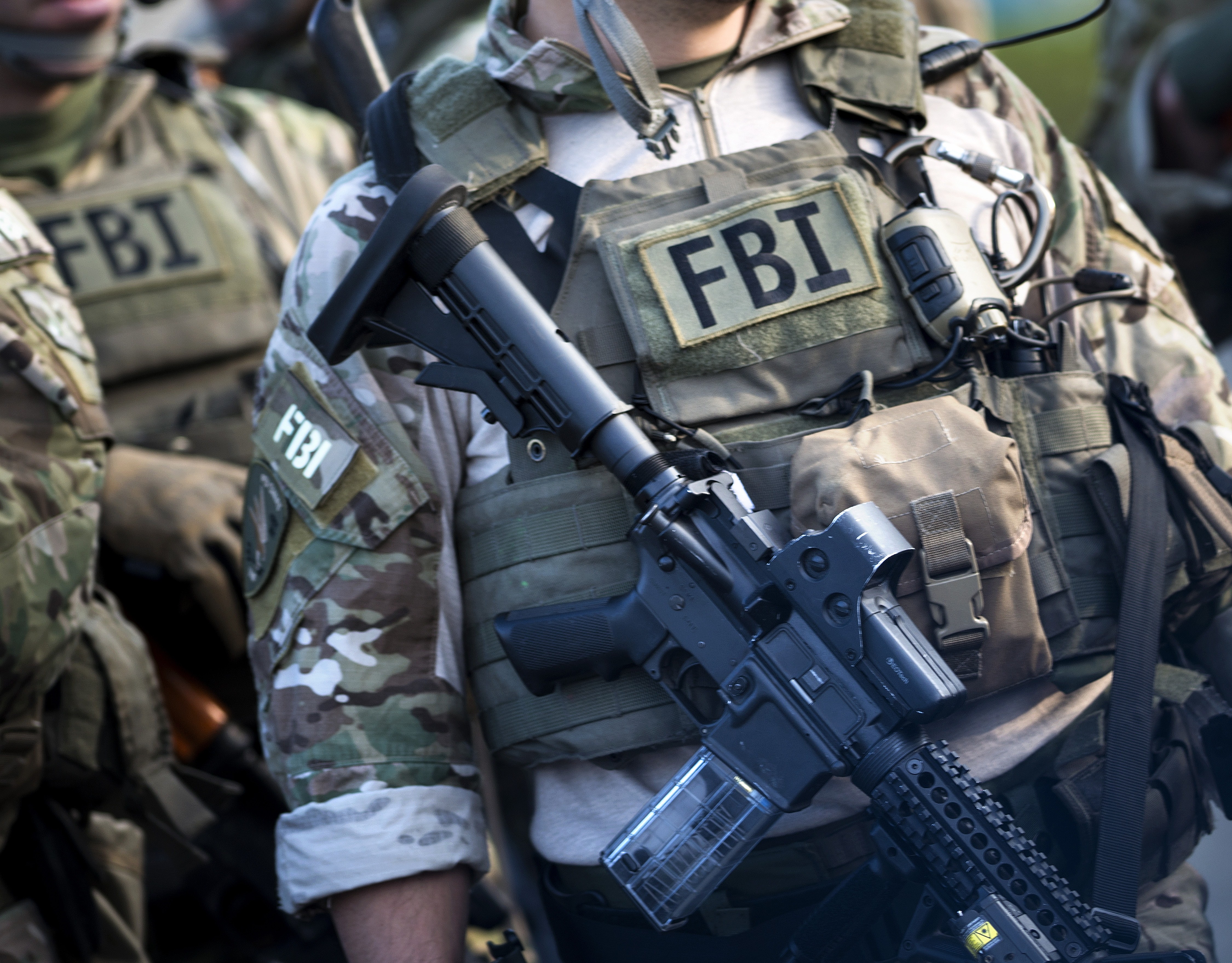Members of an FBI SWAT team are seen during a training exercise in Alexandria, Va., on May 2, 2014 (Brendan Smialowski—AFP/Getty Images)