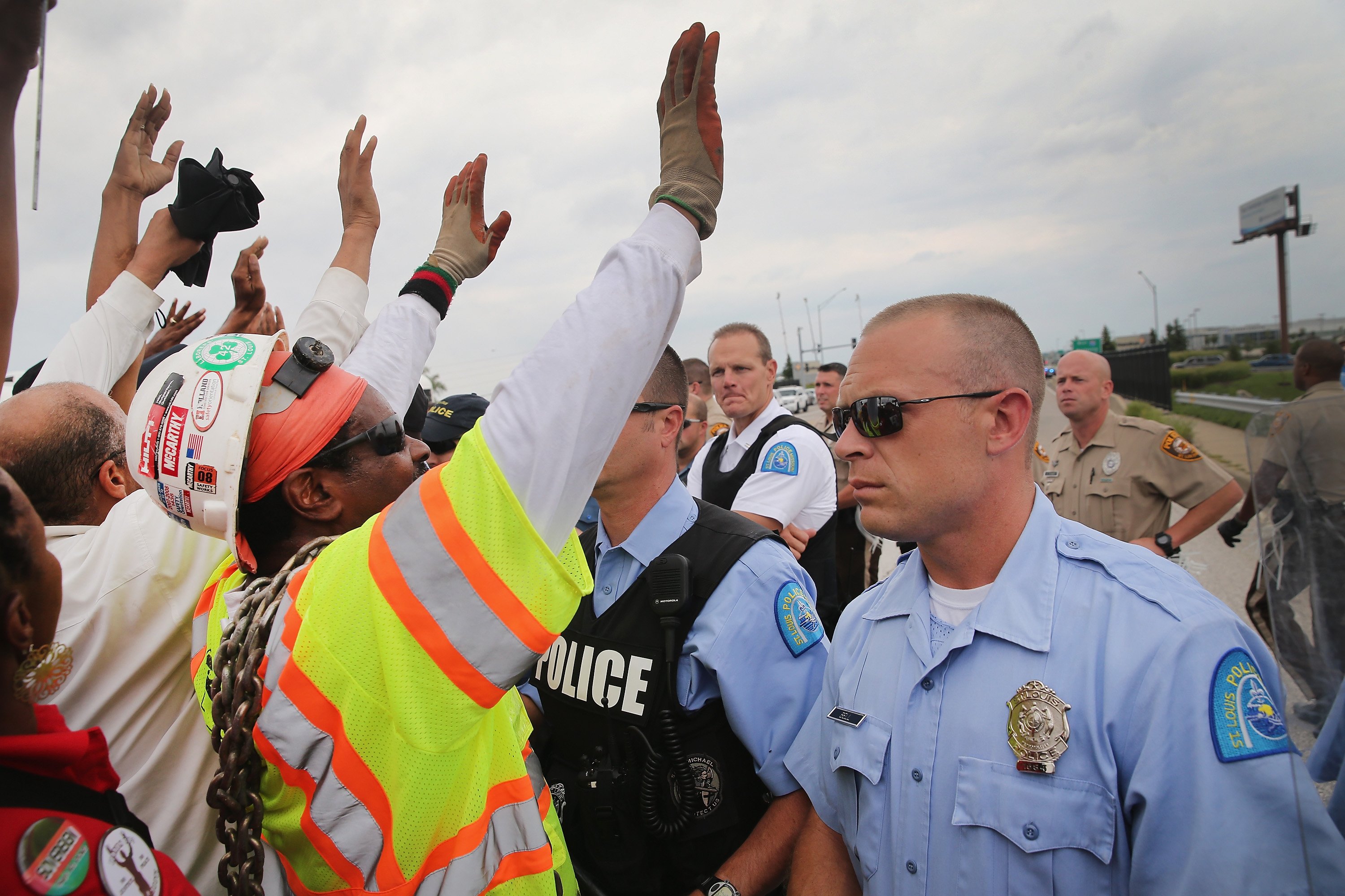 Residents Of Ferguson Continue To Call For Change Over Handling Of Michael Brown Shooting