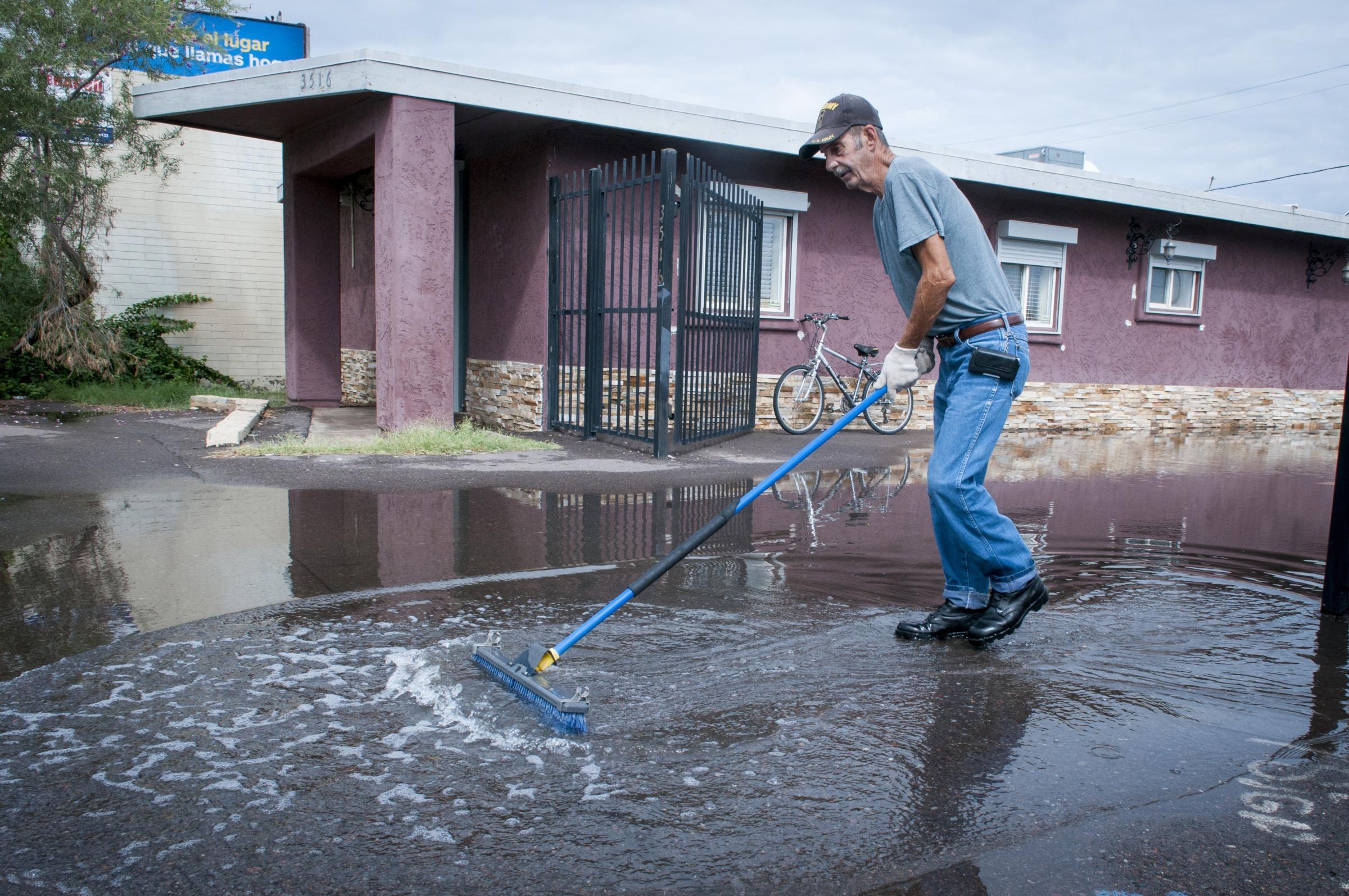 USA - Weather - Record rains soaks Phoenix