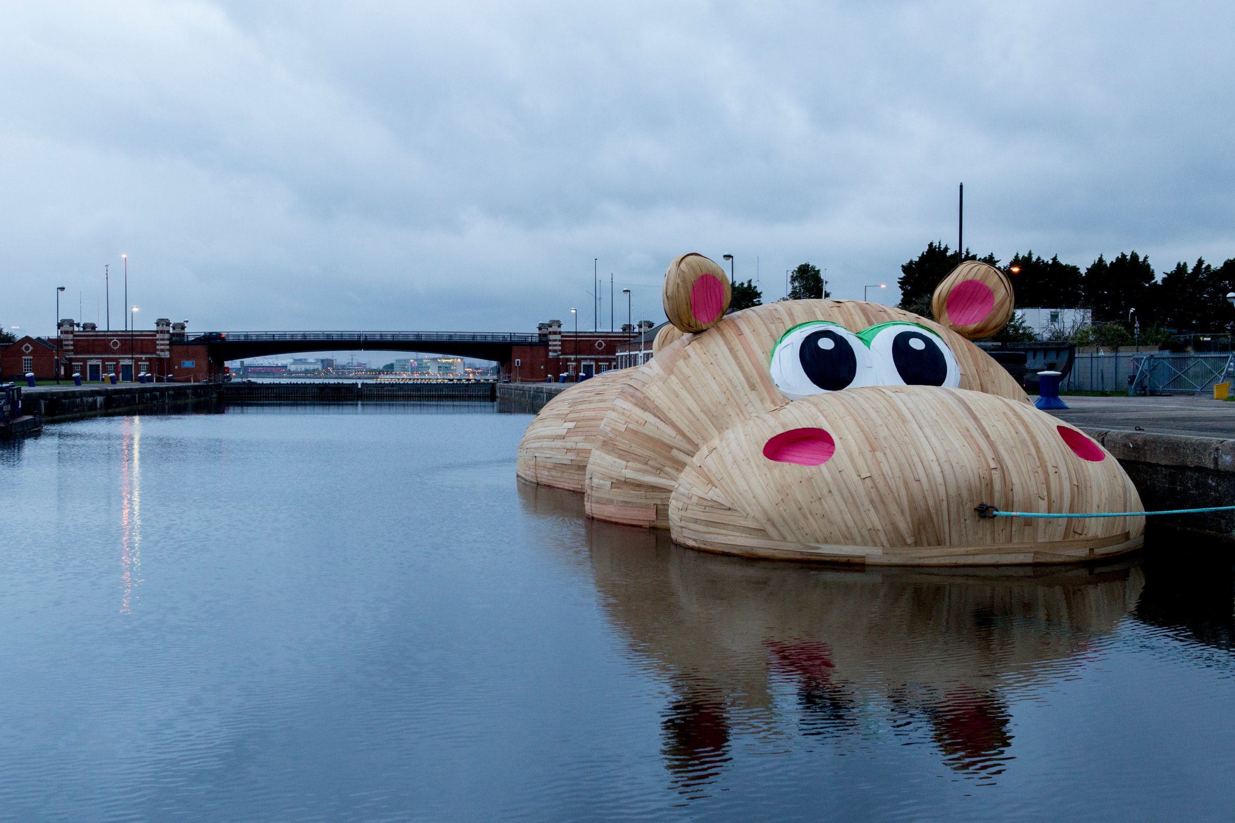 Giant Floating Hippo River Thames