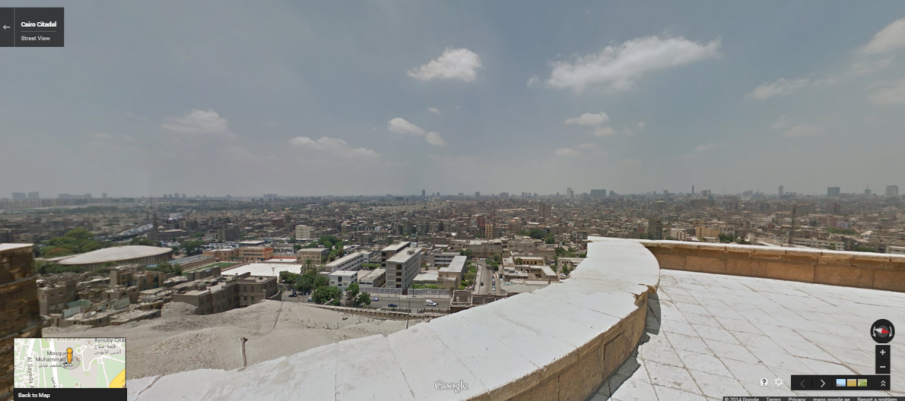 The view from the Cairo Citadel terrace.