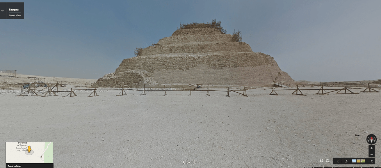 The Pyramid of Djoser at the Saqqara necropolis.
