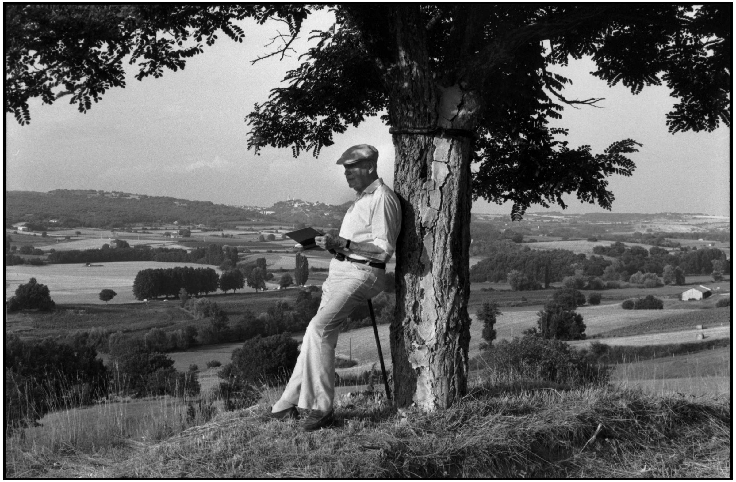 Henri Cartier-Bresson in Provence-Alpes-Cte d'Azur region, 1995.