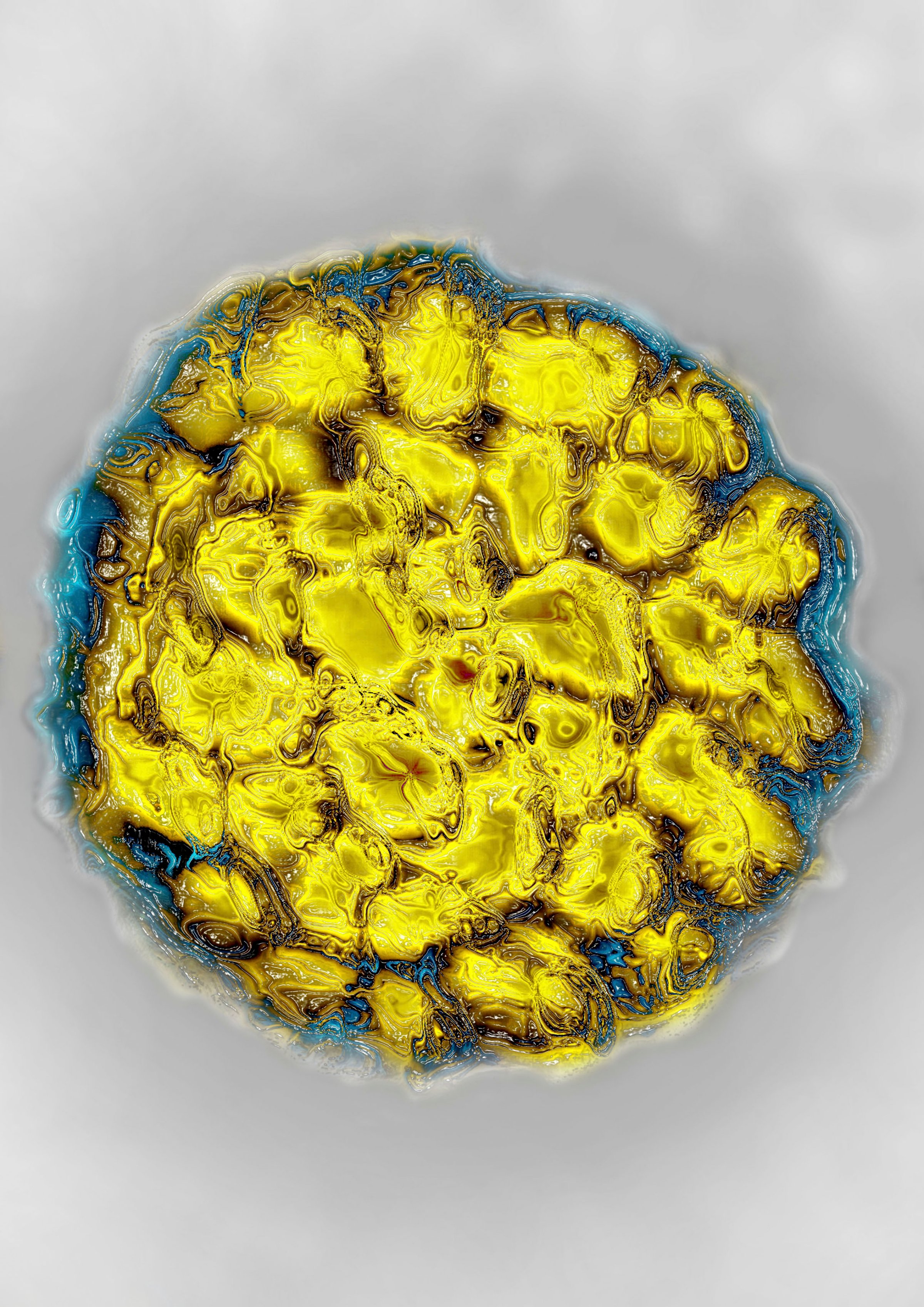 Papillomavirus Dna Virus. Hdri Image Made According To A View Under Transmission Electron Microscope, Viral Diameter 45 To 55 Nm.