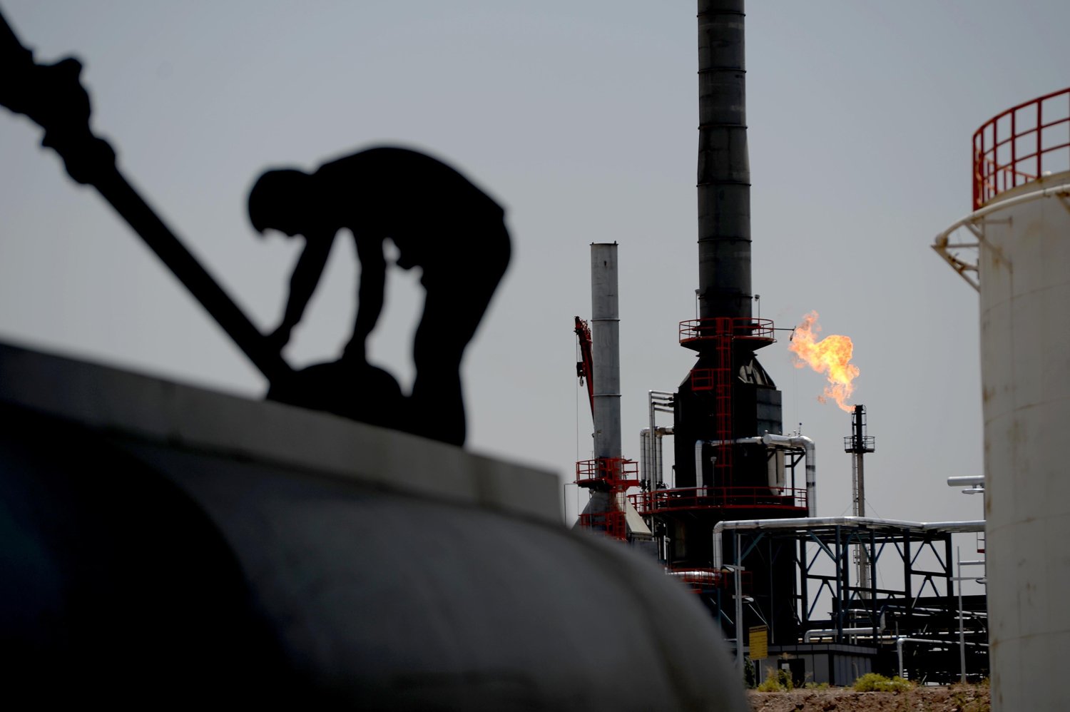 Erbil refinery in Iraq, seen in June 2014.