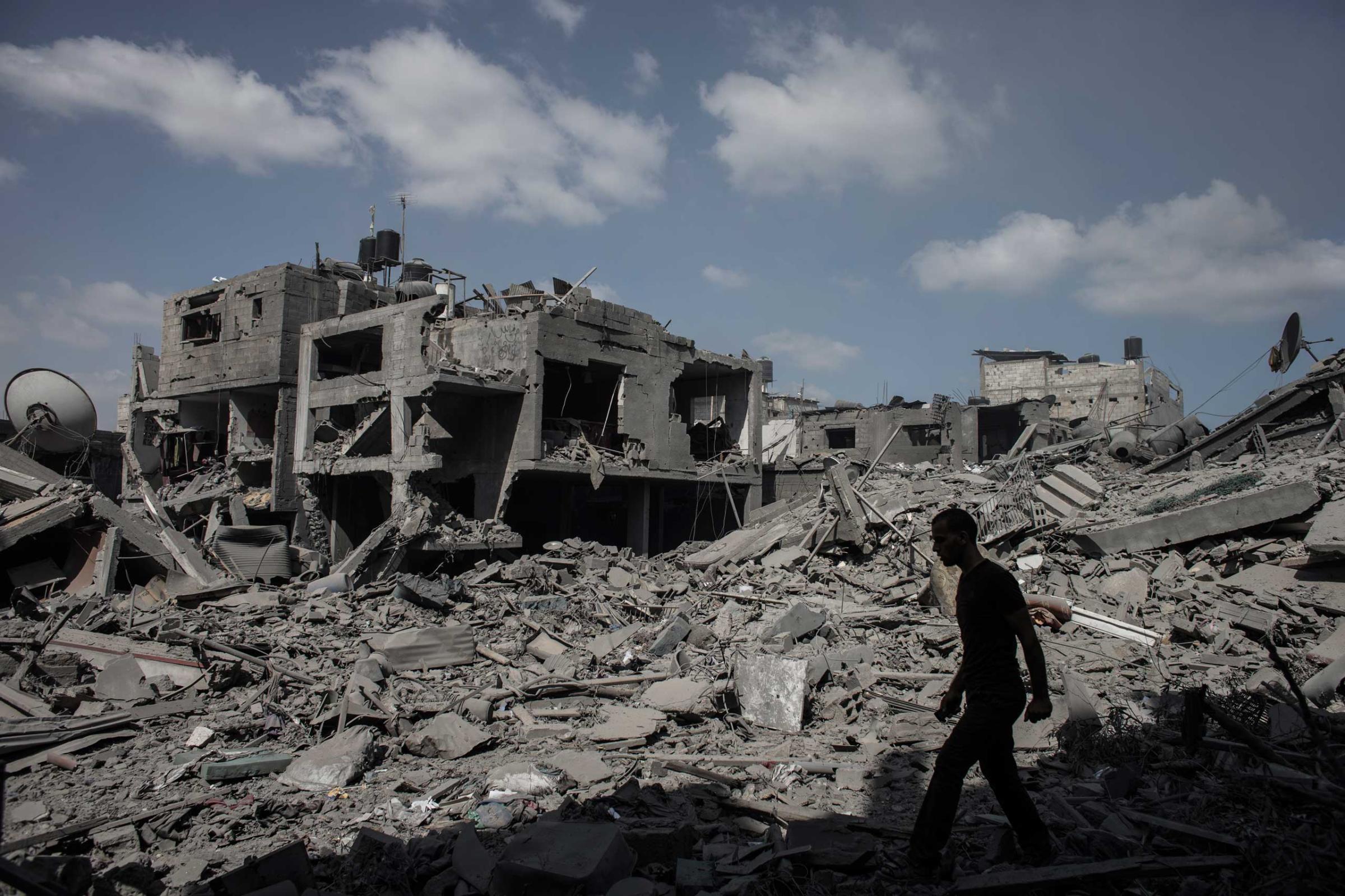 Destruction in Gaza Strip