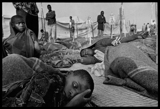 Intravenous rehydration was critical to reviving cholera victims, Zaire, 1994.