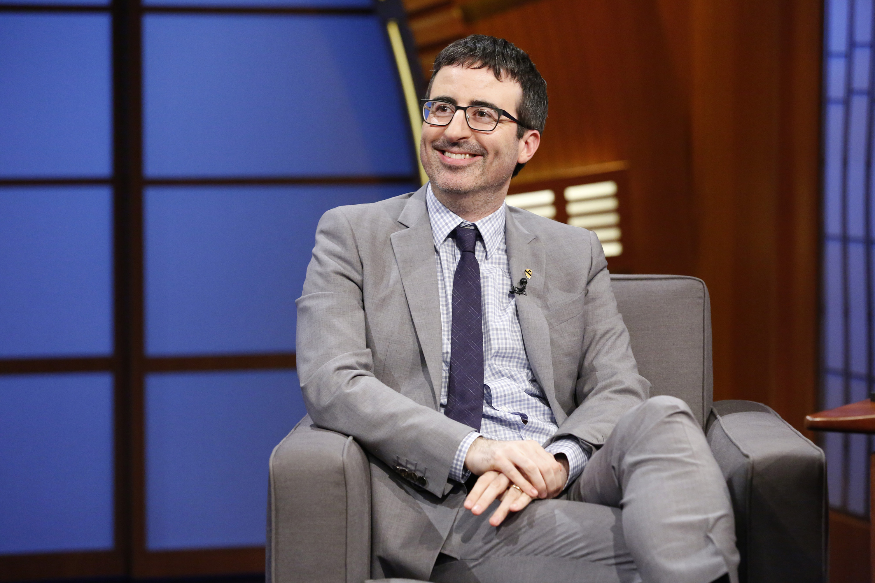 Comedian John Oliver during an interview on June 11, 2014. (NBC&amp;mdash;NBCU Photo Bank via Getty Images)