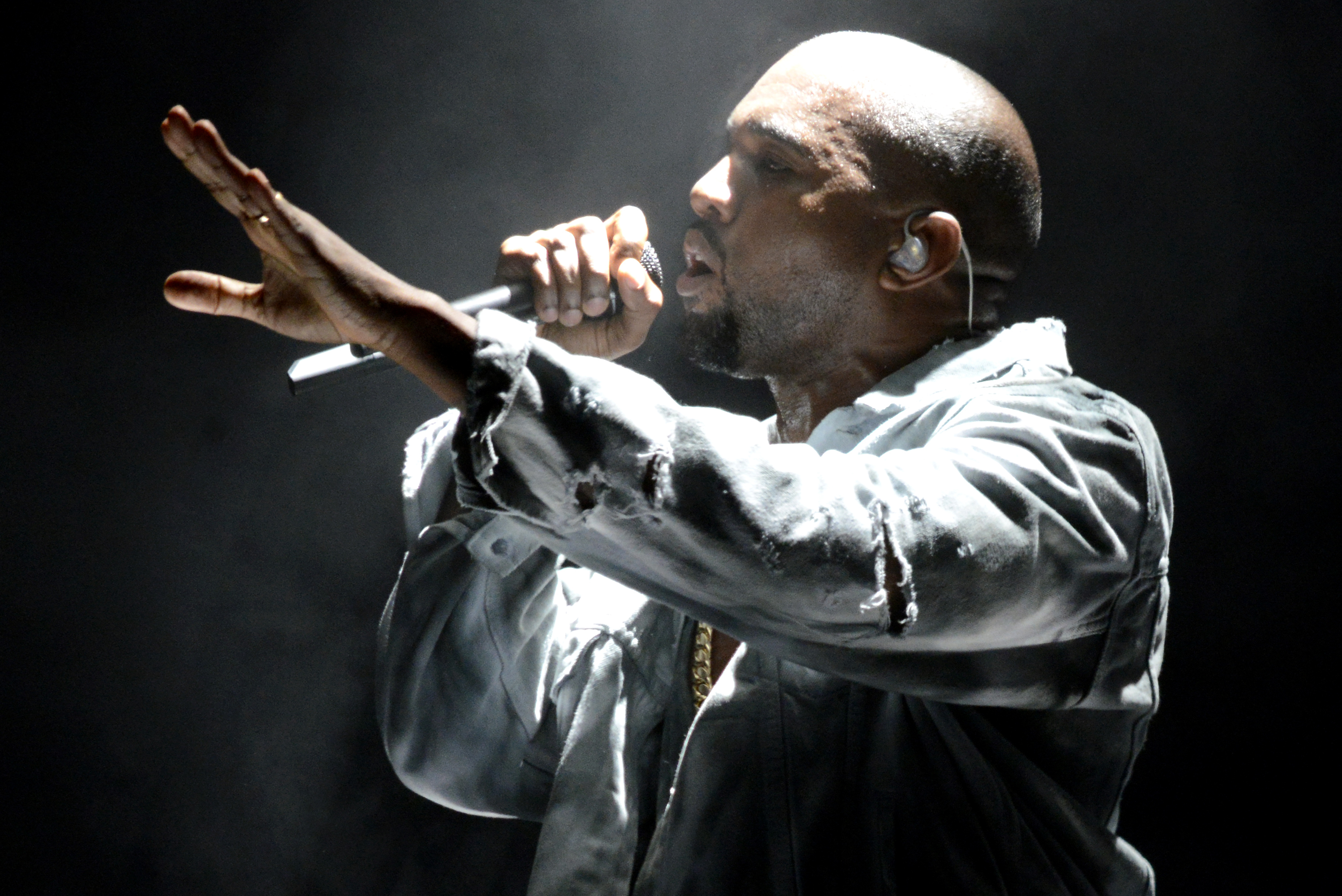 Kanye West performs during the Outside Lands Music and Arts Festival at Golden Gate Park on Aug. 8, 2014 in San Francisco. (Tim Mosenfelder—Getty Images)