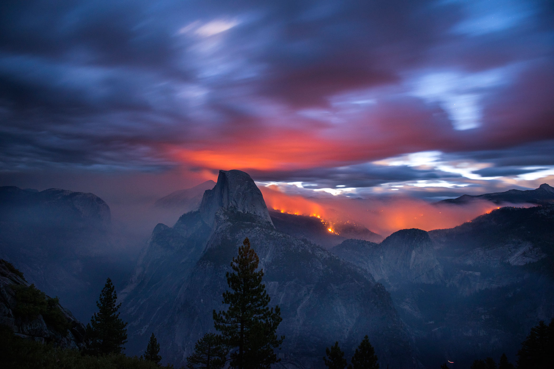 Yosemite Meadow Fire Wildfire