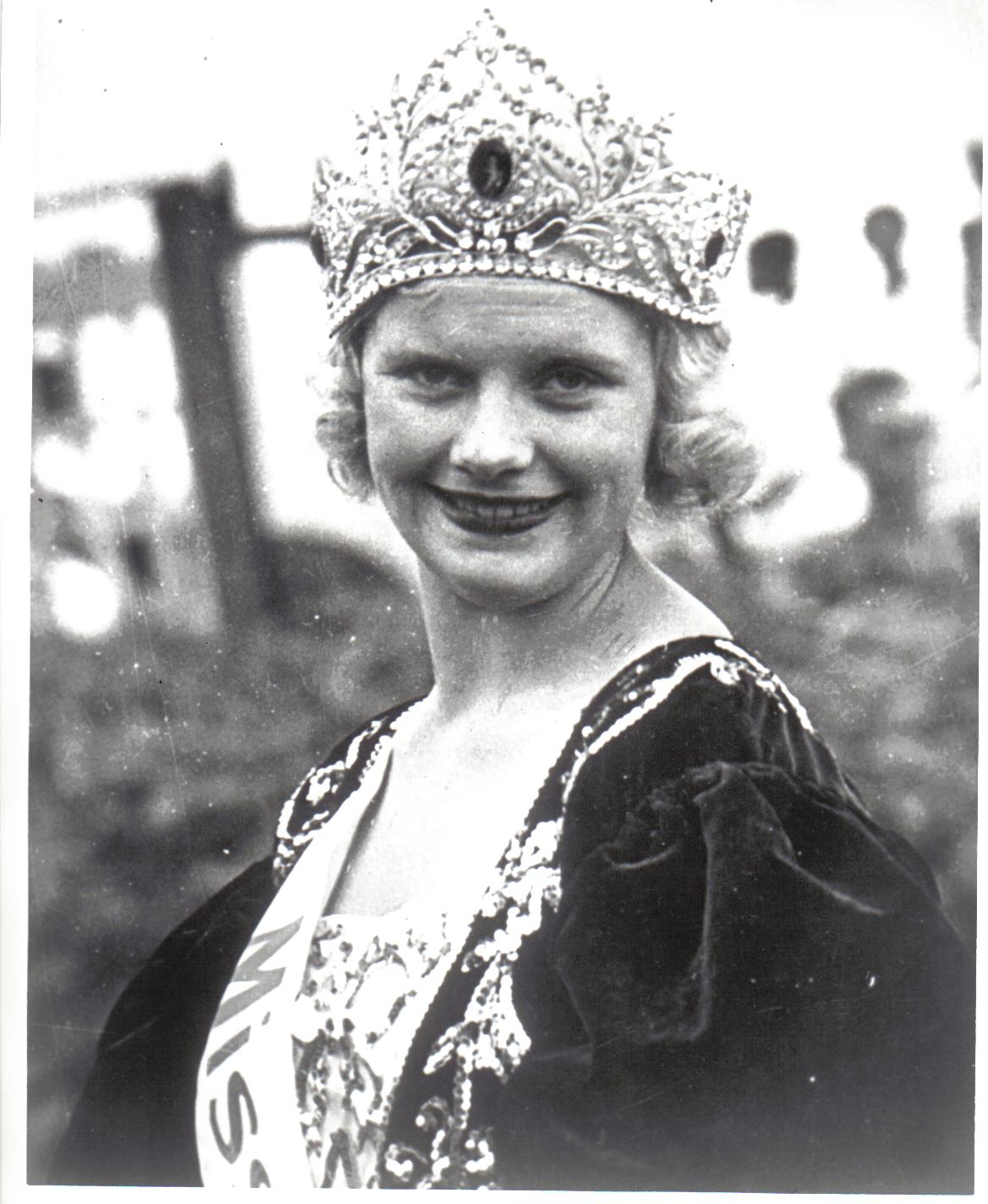 Marian Bergeron, the 1933 winner of the Miss America Contest.