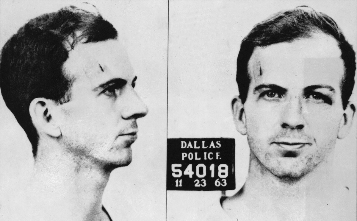 The November 23, 1963,  mugshot of Lee Harvey Oswald (Hulton Archive / Getty Images)