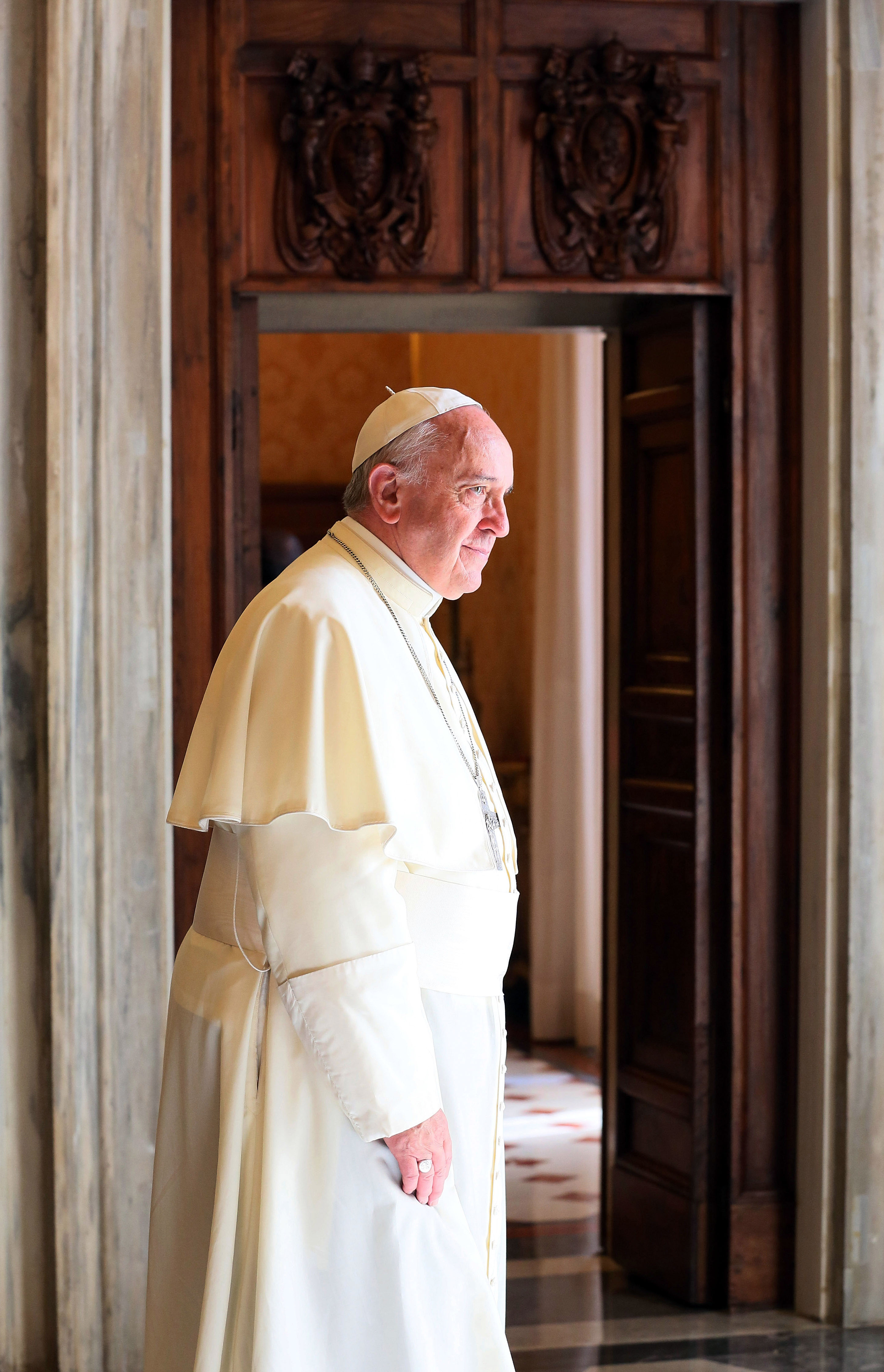 Pope Francis Meets President of Panama Juan Carlos Varela