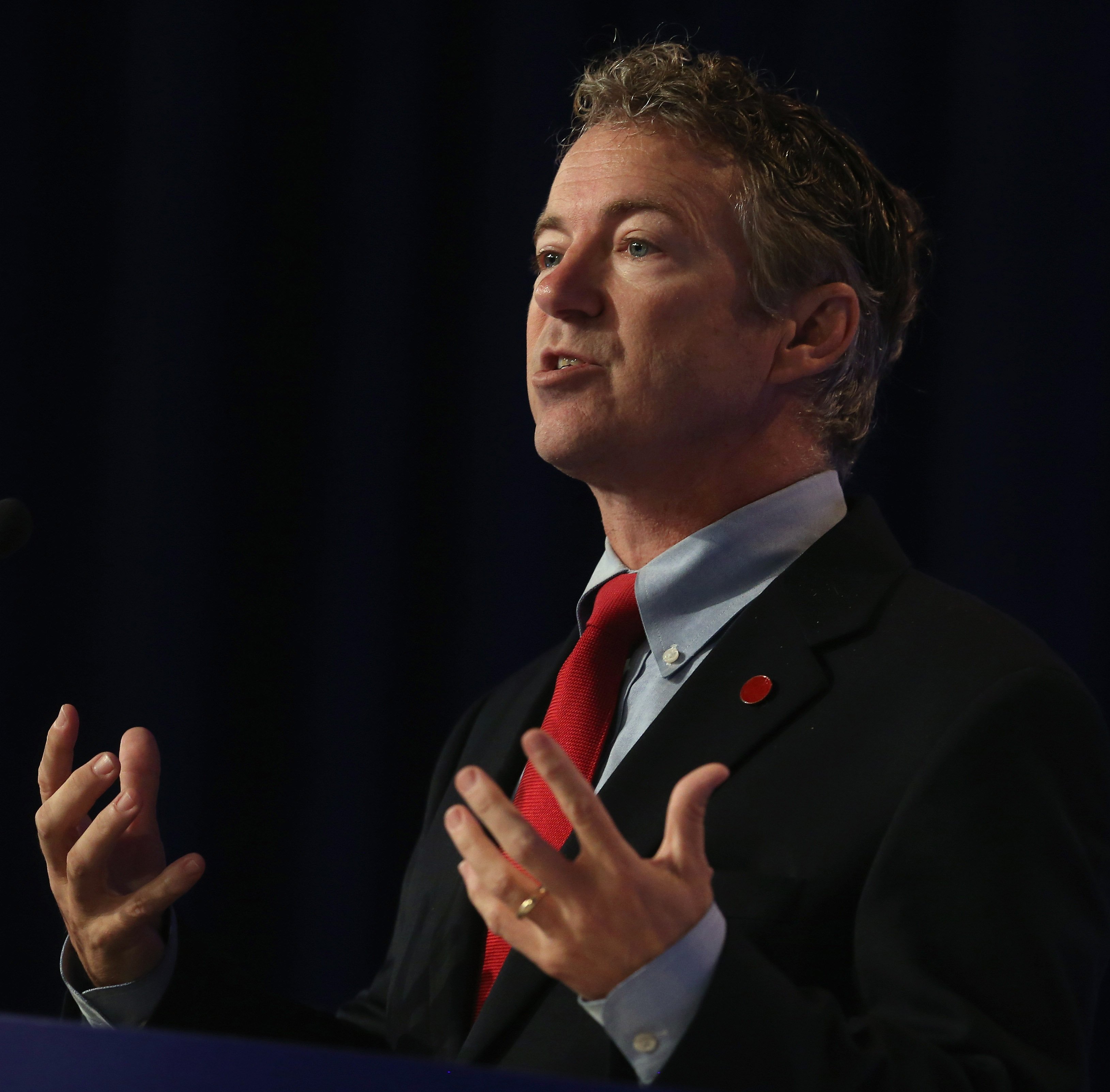 Sen. Rand Paul speaks at the 2014 Values Voter Summit on Sept. 26, 2014 in Washington. (Mark Wilson—Getty Images)