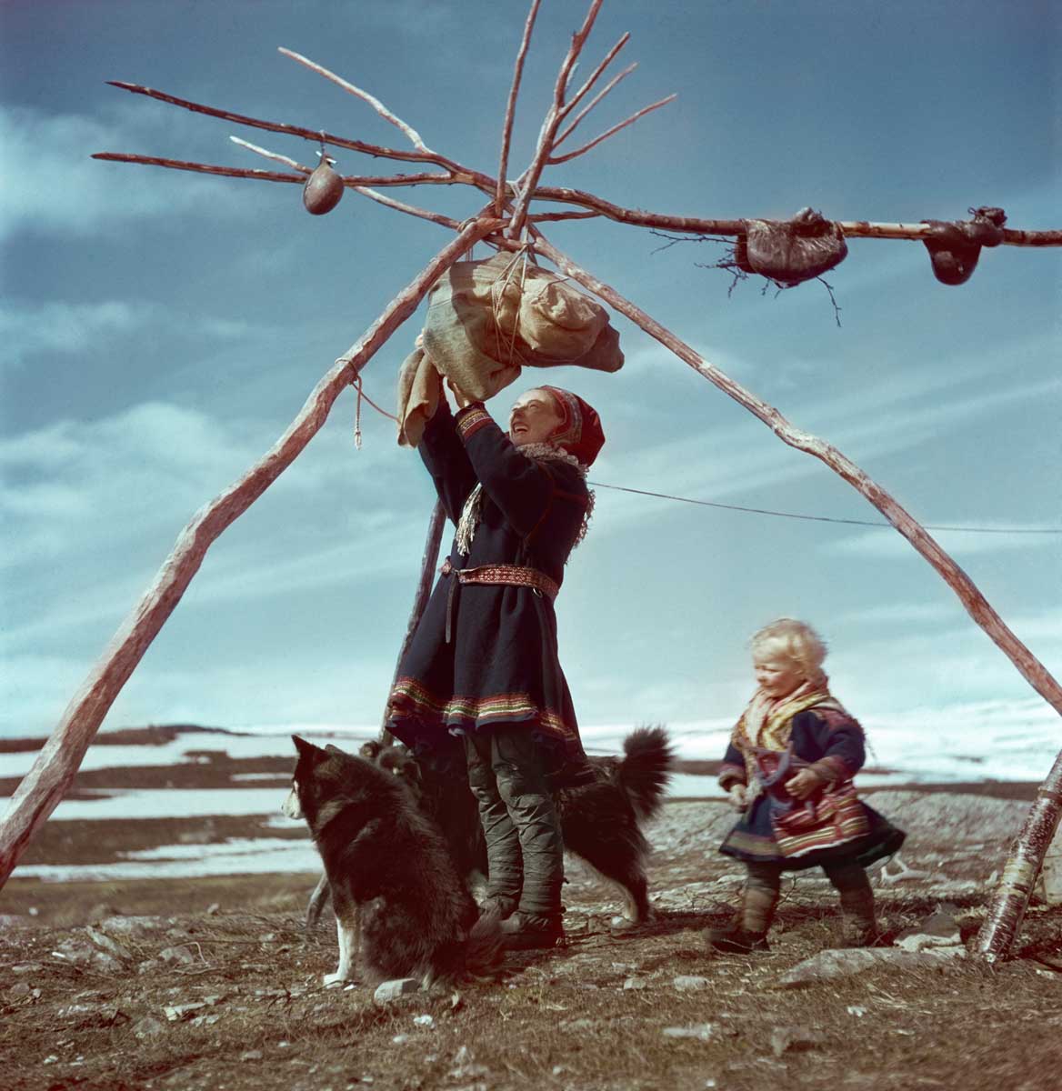 Lapp family, Norway, 1951.