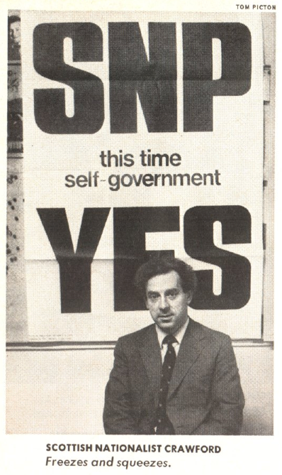 Douglas Crawford, then vice chairman of the Scottish National Party, pictured in the Oct. 28, 1974, issue of TIME (TIME)
