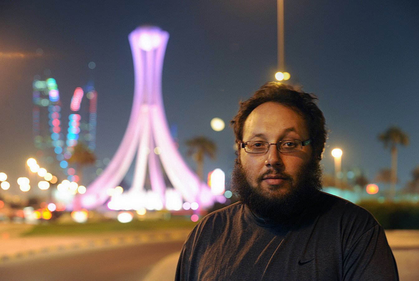 American freelance journalist Steven Sotloff during a work trip in Manama, Bahrain, Oct. 26, 2010. 