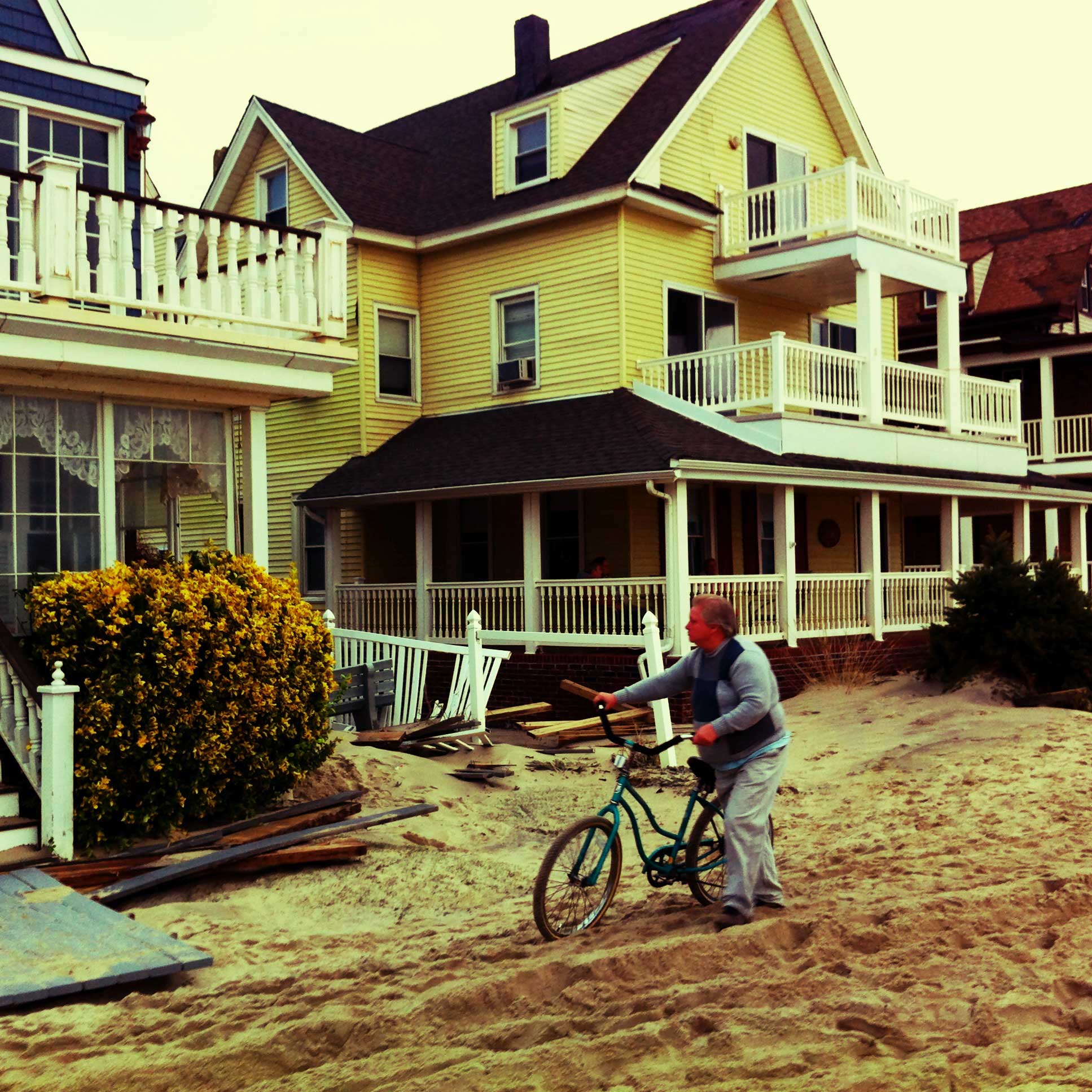 Beachfront properties at Belmar, New Jersey