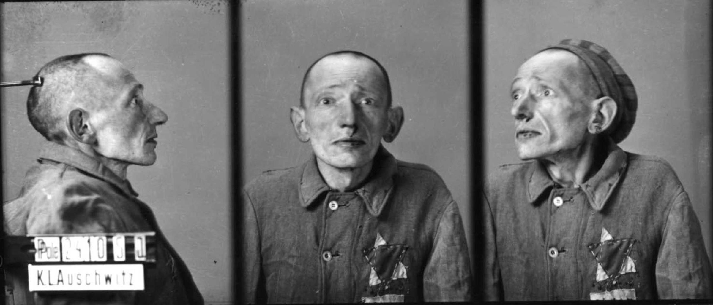 Prisoner no. 24105. at Auschwitz, Poland, c. 1940-45.