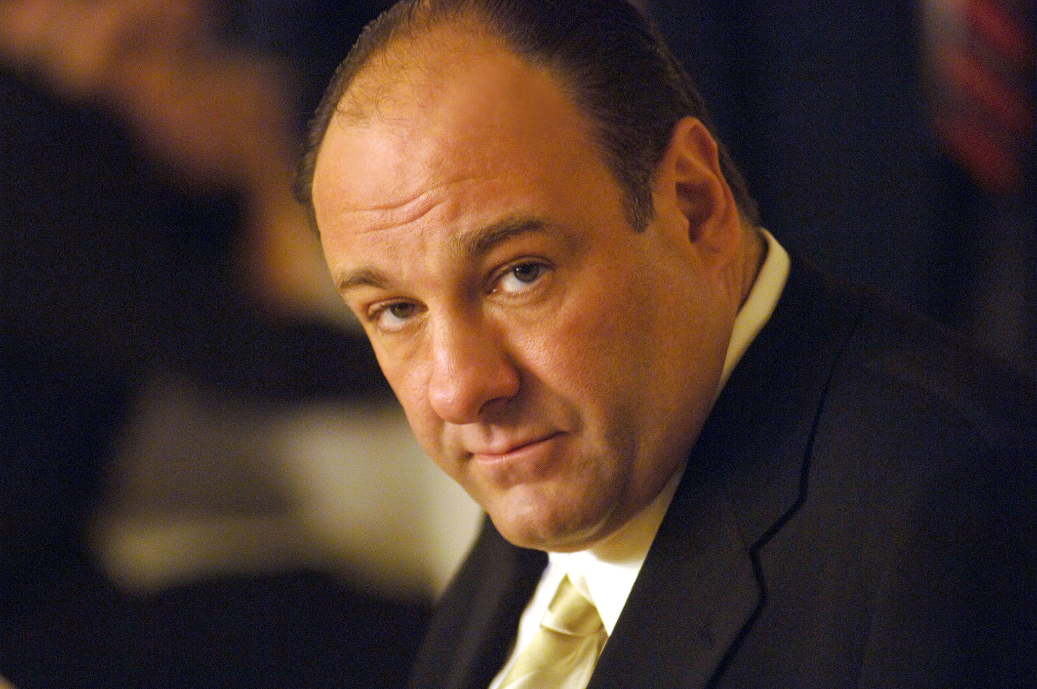 Gandolfini as mob boss Tony Soprano in HBO's <i>The Sopranos</i>. (HBO James)