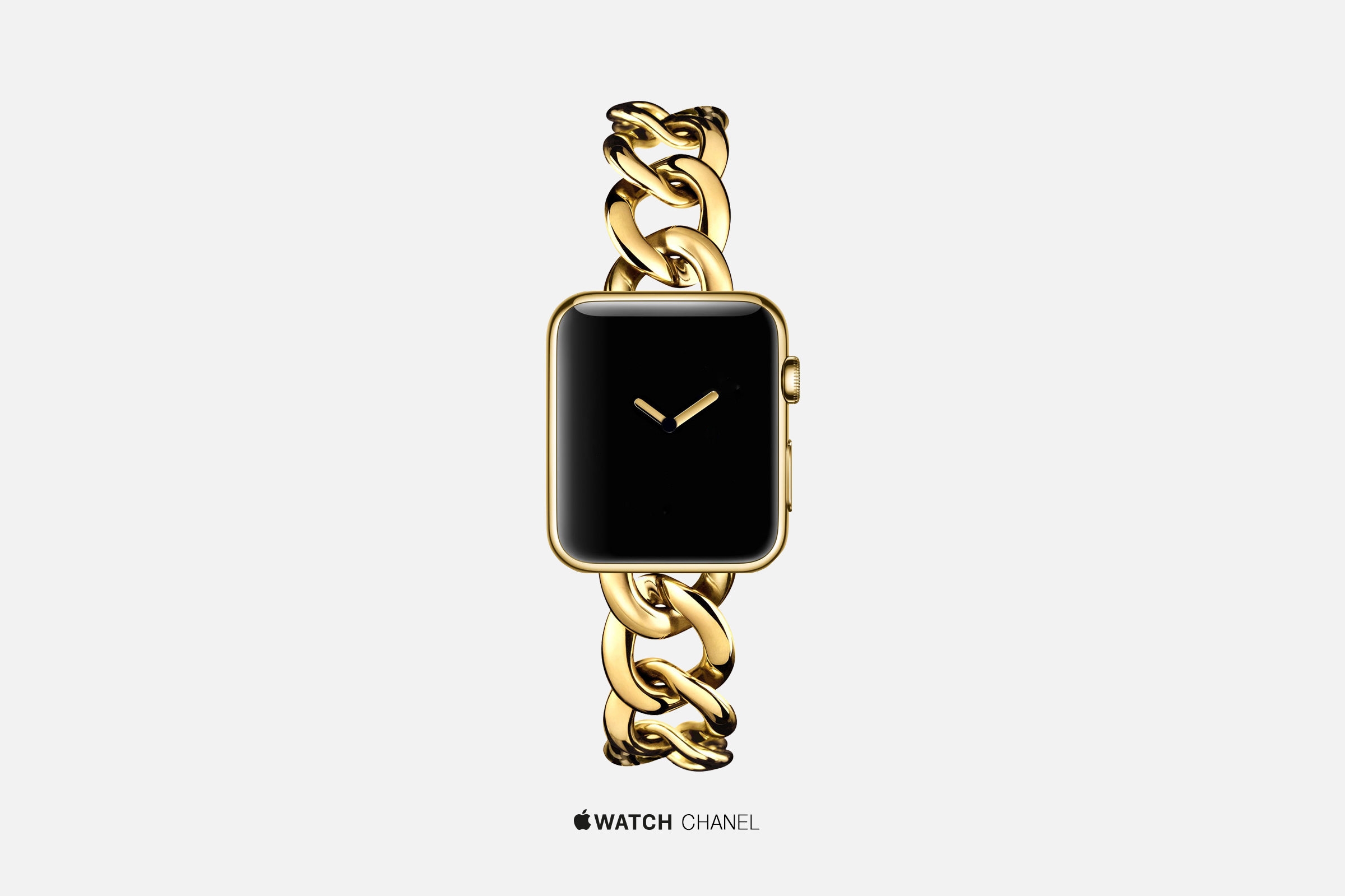 An artist's concept of an Apple Watch by Chanel.