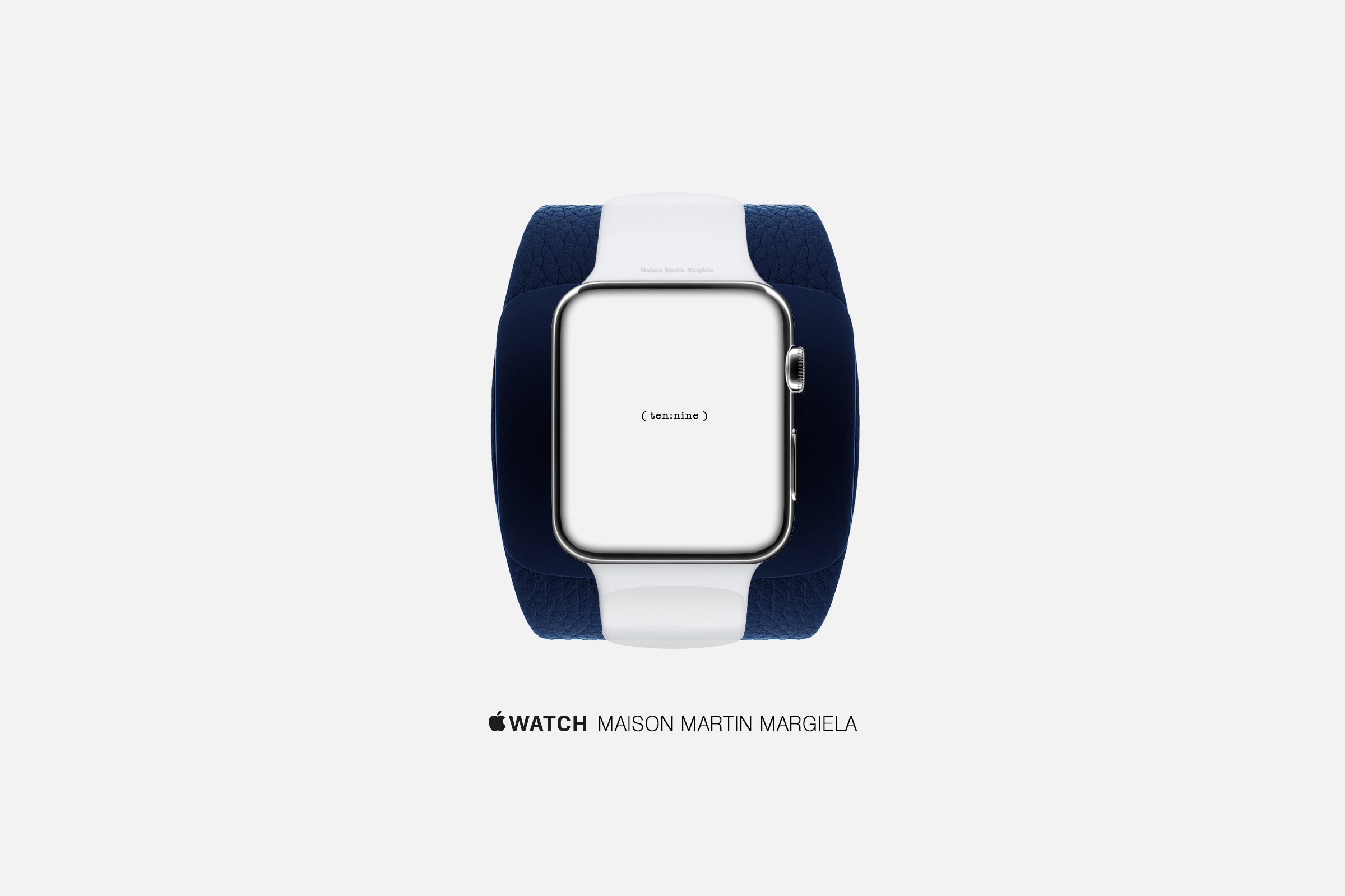 An artist's concept of an Apple Watch by Maison Martin Margiela.