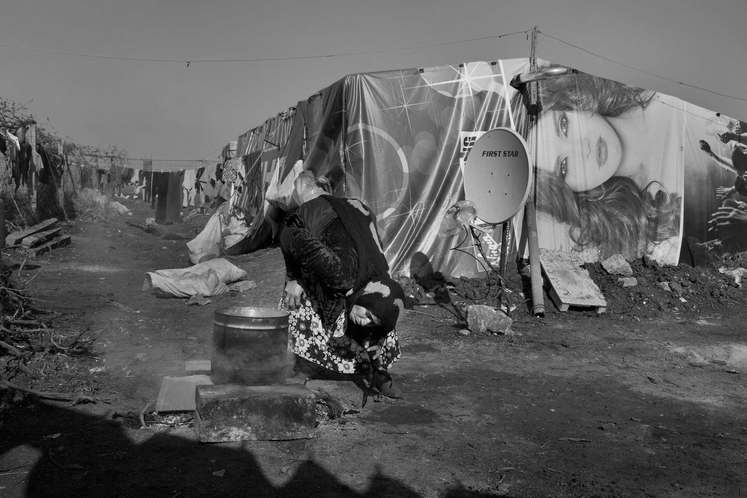January 2014. Bekaa Valley, Lebanon. Syrian refugees in Lebanon's informal settlements.