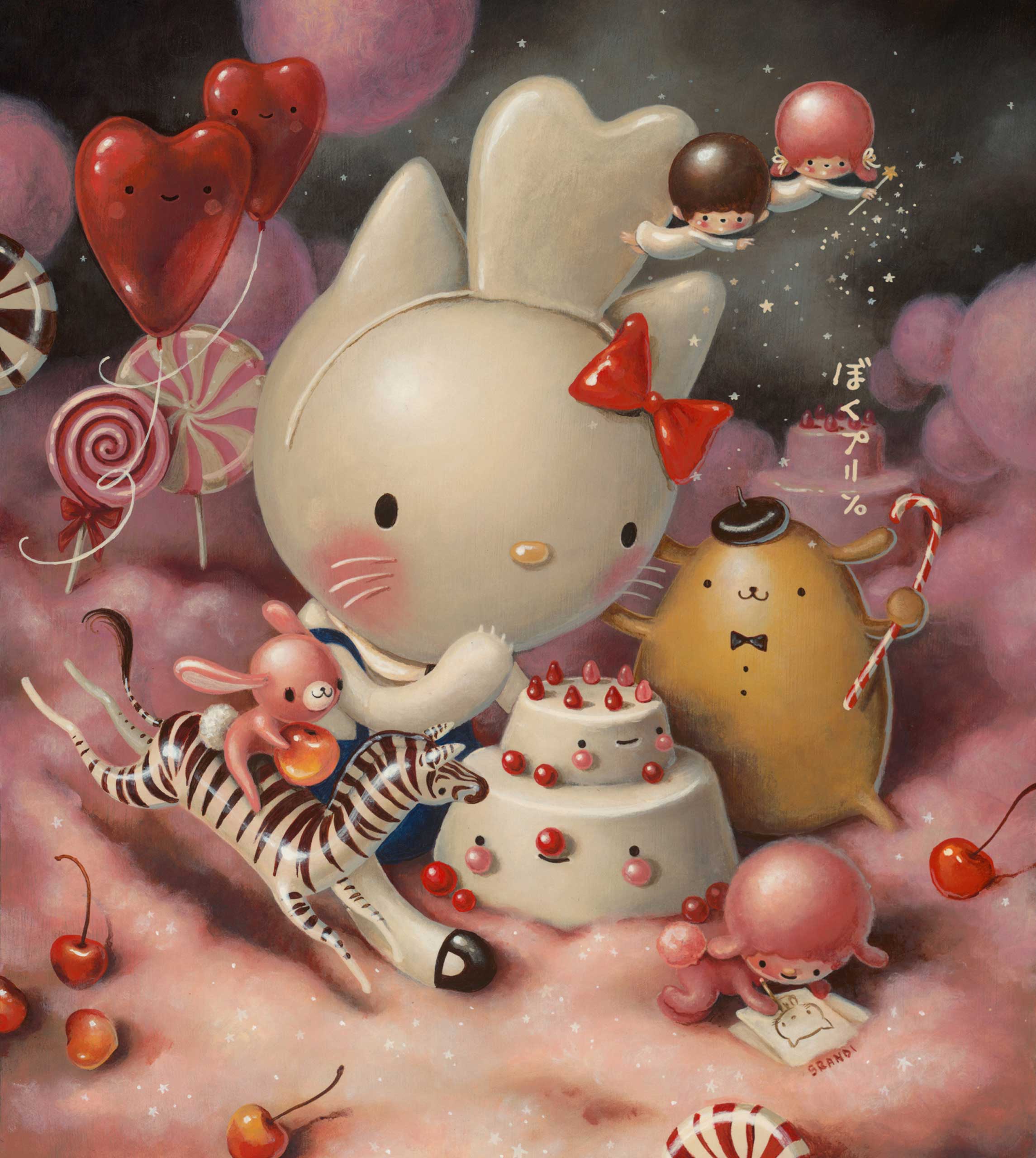 'Eat Cakes, You Kitty' by Brandi Milne