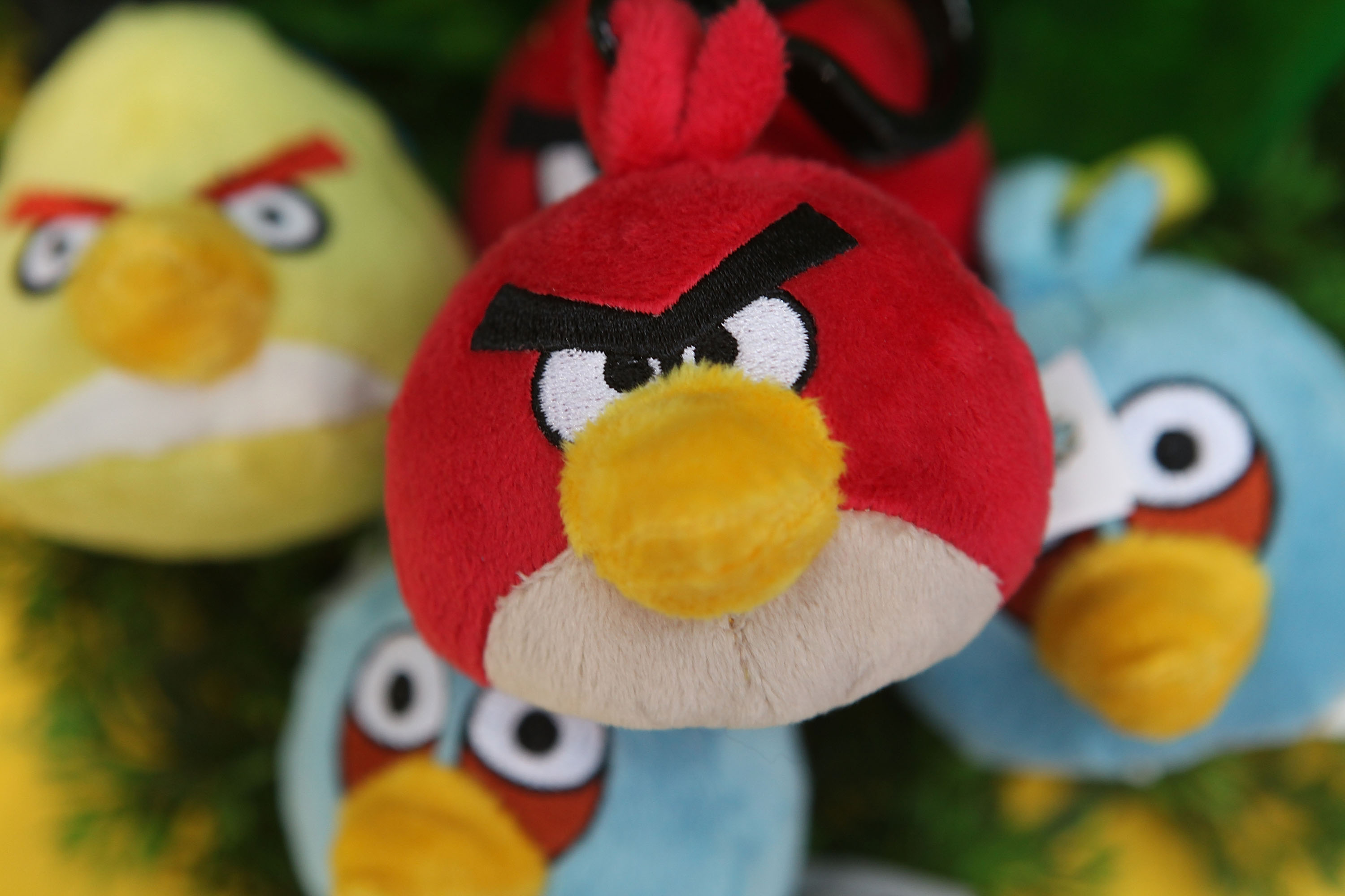 Angry Birds plush toys on display at the Toy Fair 2011 at Olympia Exhibition Centre on Jan. 25, 2011 in London, England. (Tim Whitby—Getty Images)