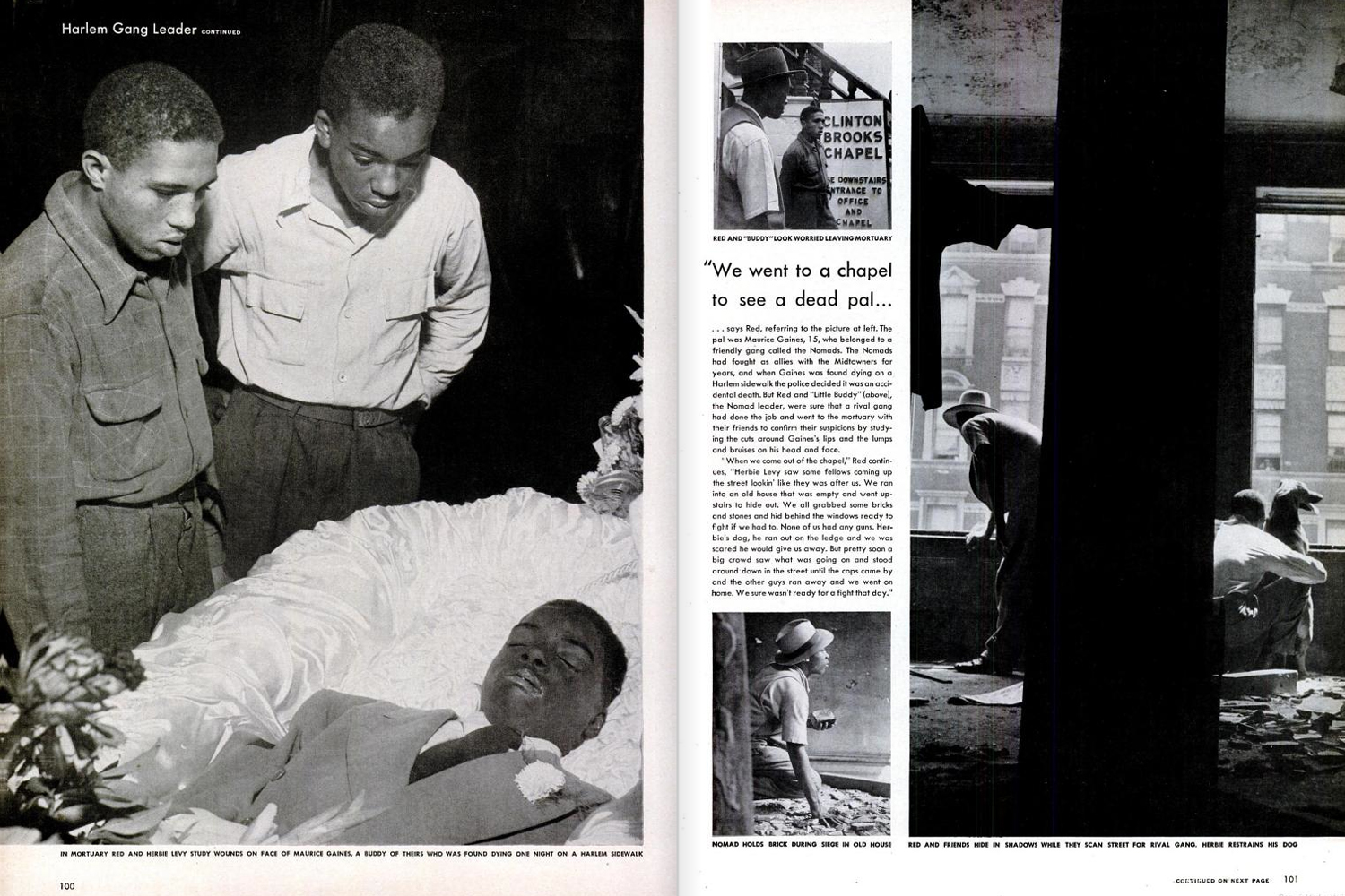 Harlem Gang Leader as published in LIFE Magazine, November 1, 1948.