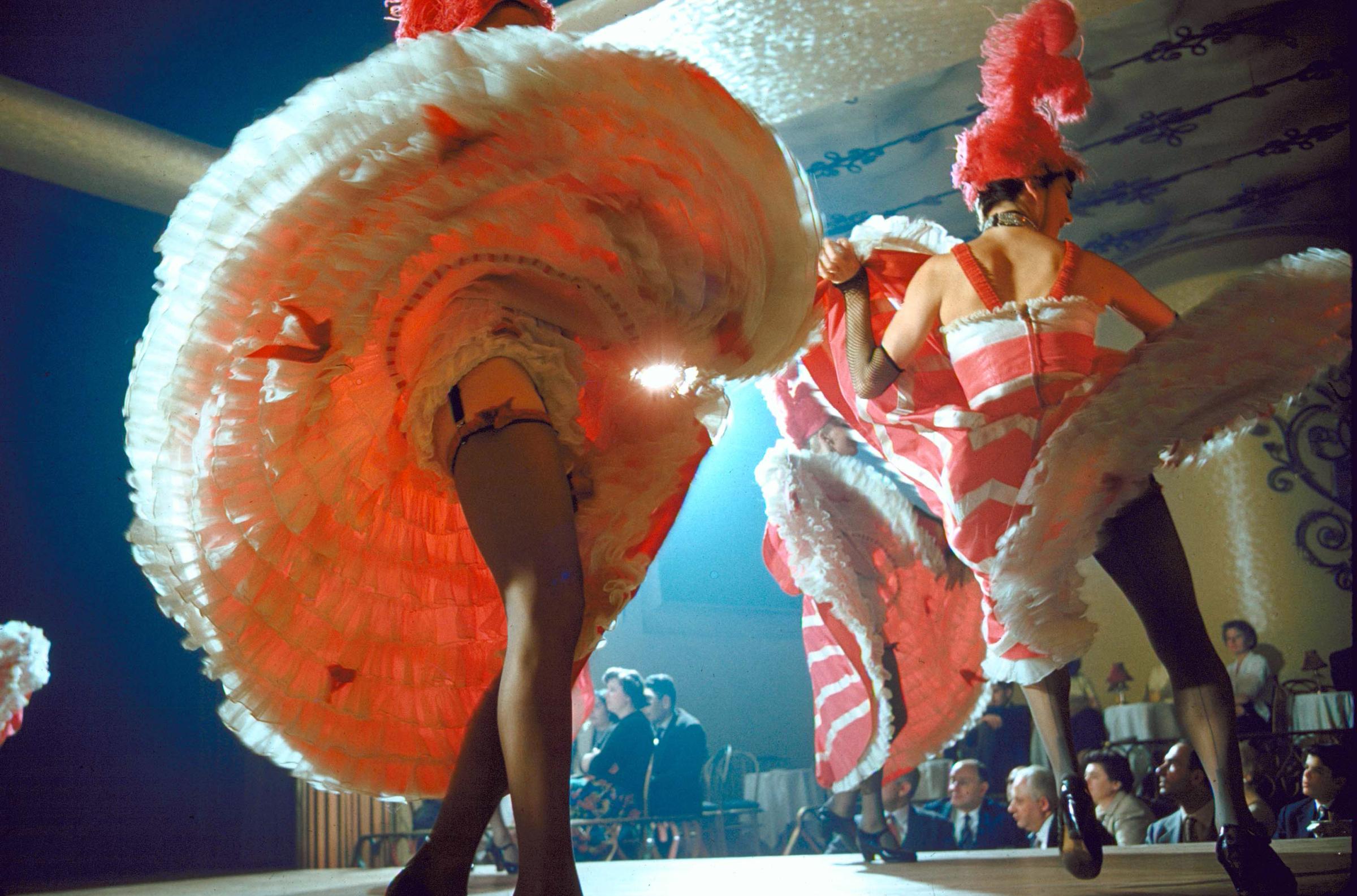 Dancers at the Moulin Rouge, late 1950s.