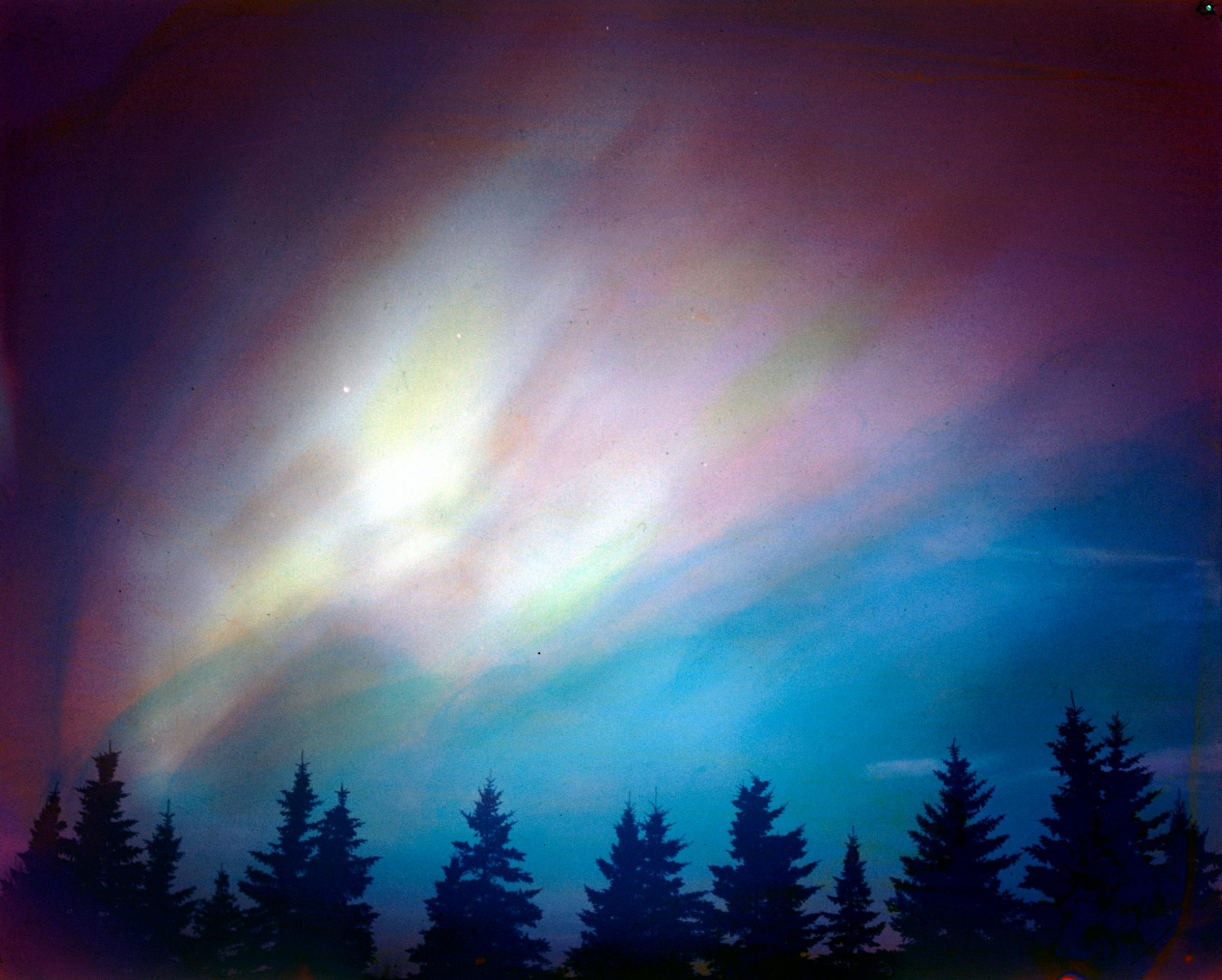 Northern lights, Canada, 1953.
