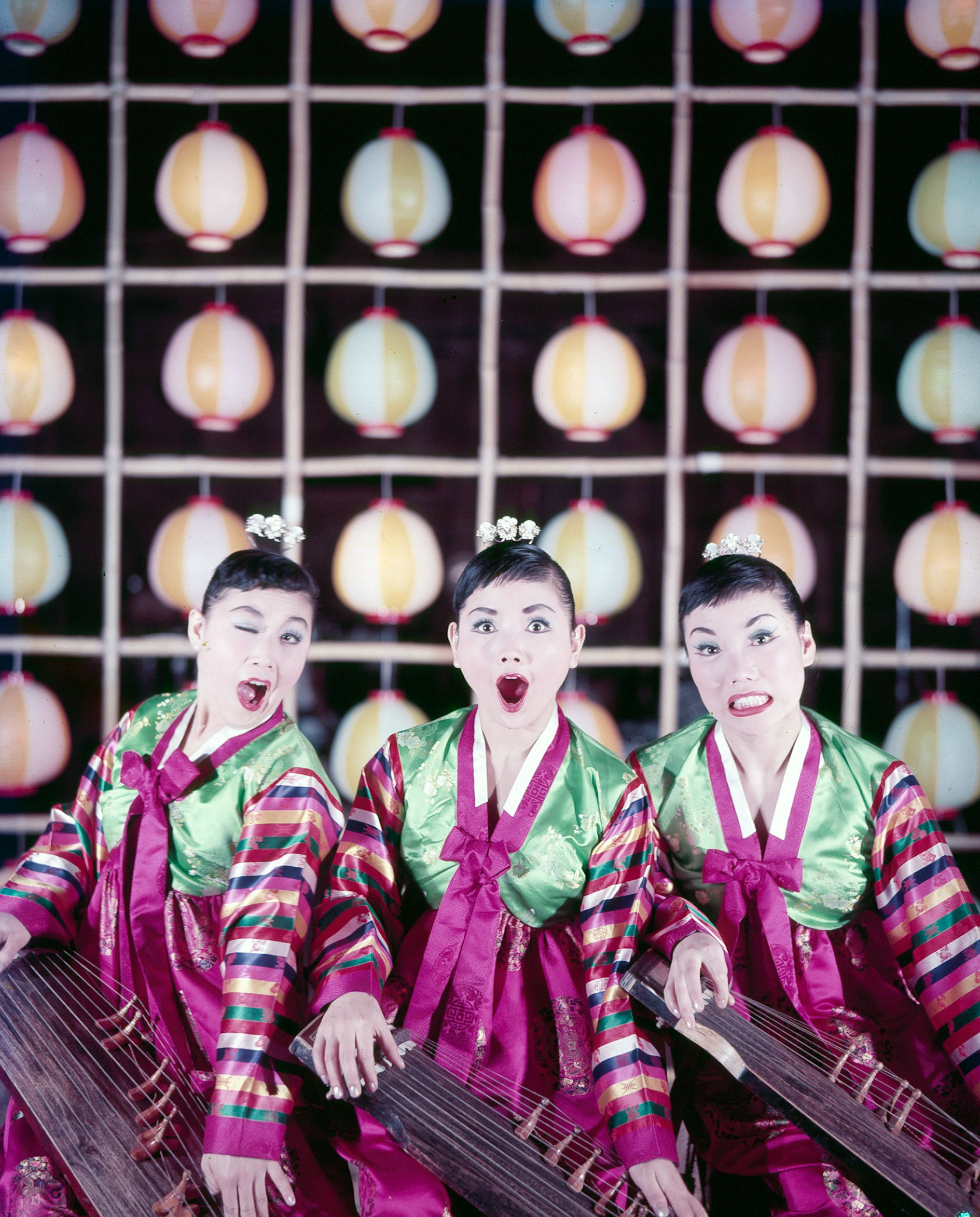The Kim Sisters -- Mia, Ai-ja, Sook-ja -- in 1960.