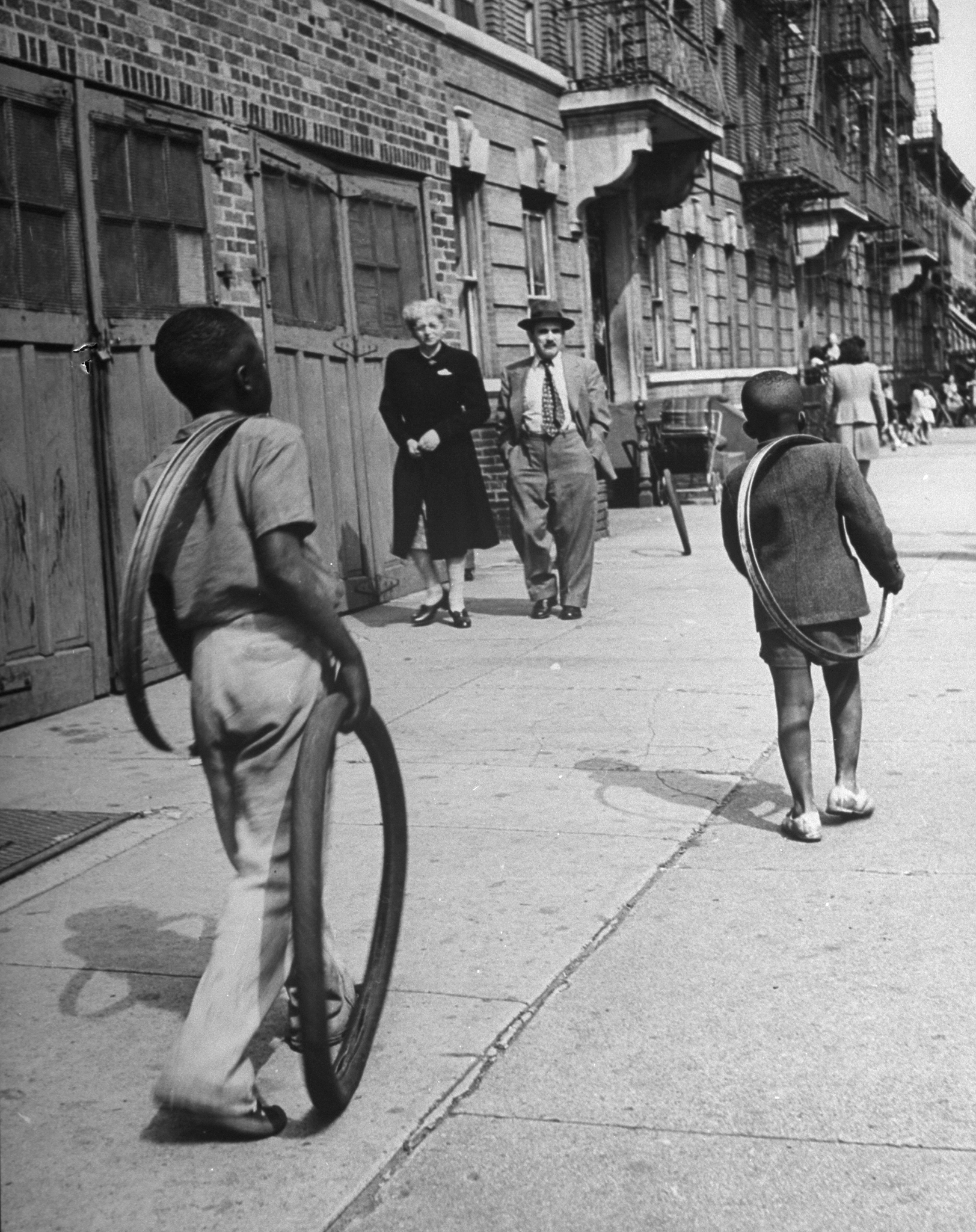 Brooklyn street scene, 1946.