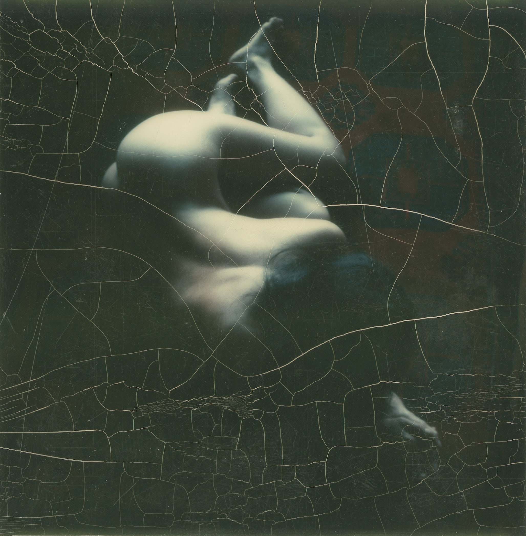 Nude photographed with a Polaroid SX-70 camera, 1972.