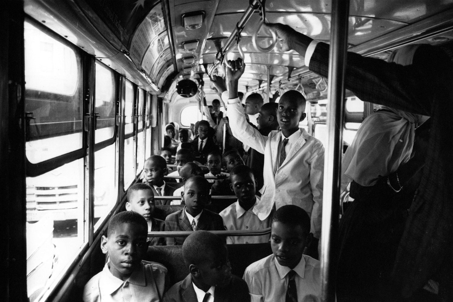Children of members of the Nation of Islam on their way to the Metropolitan Museum of Art, New York City, 1961.